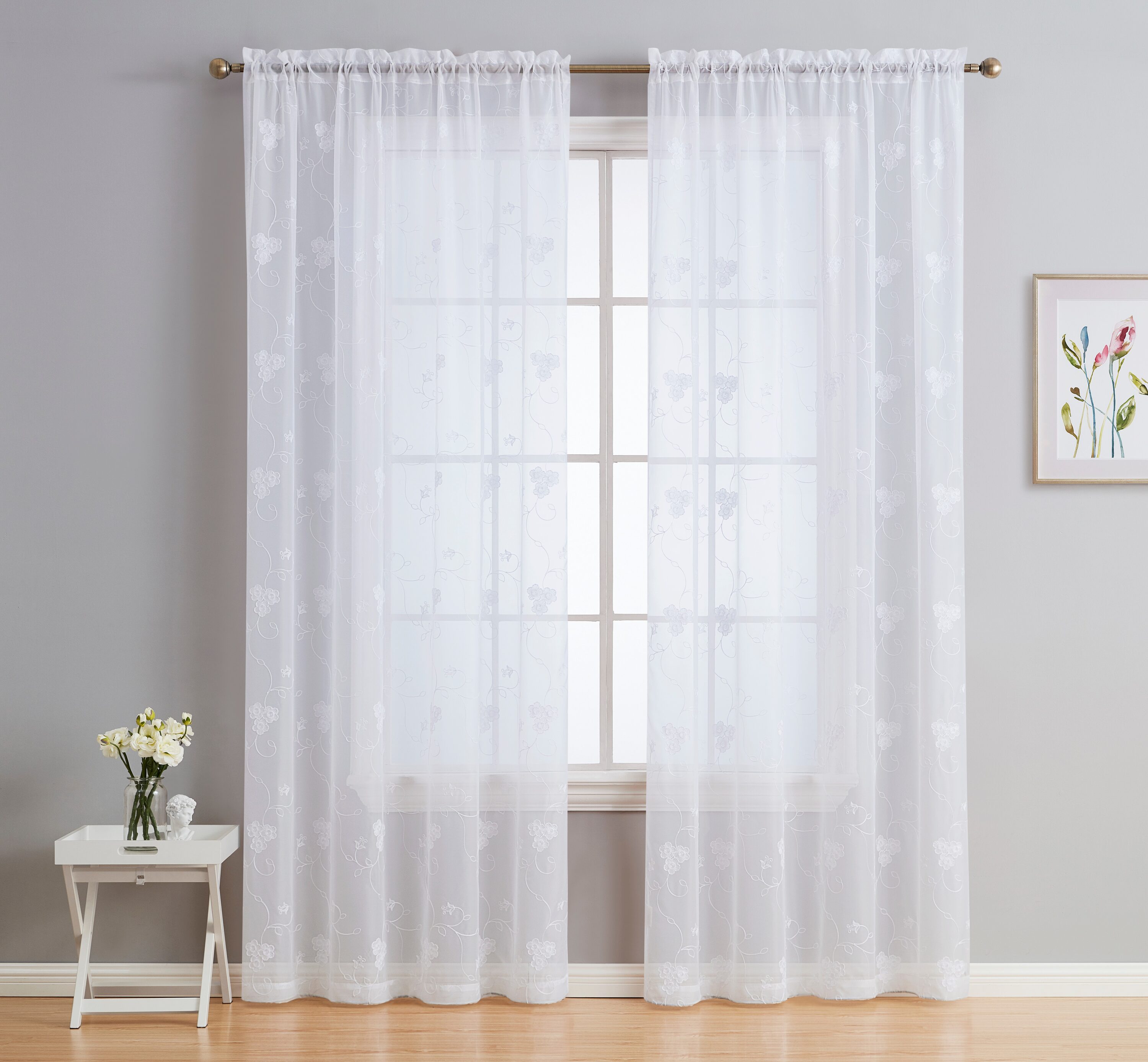 HLC.me ALGRA-WHT96 curtains - View #2