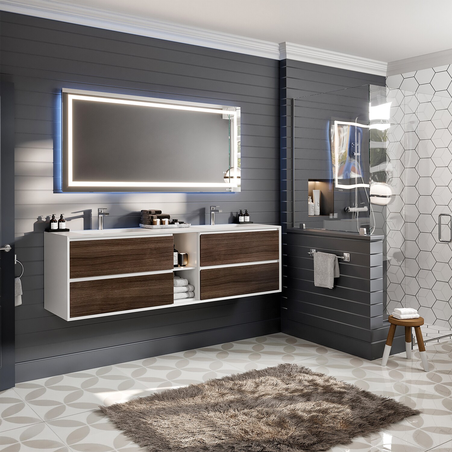 Eviva EVVN777-75GOK-WH Bath-Vanity-Combo - View #7