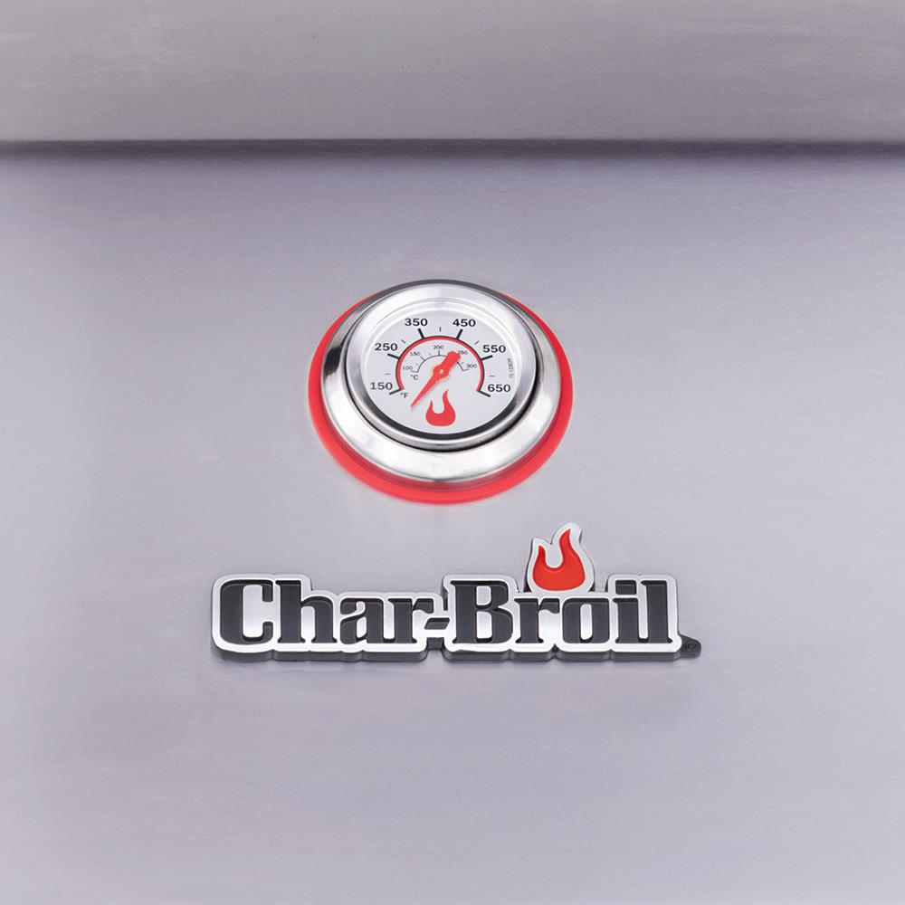 Char Broil Silver 4 Burner Liquid Propane Infrared Gas Grill with