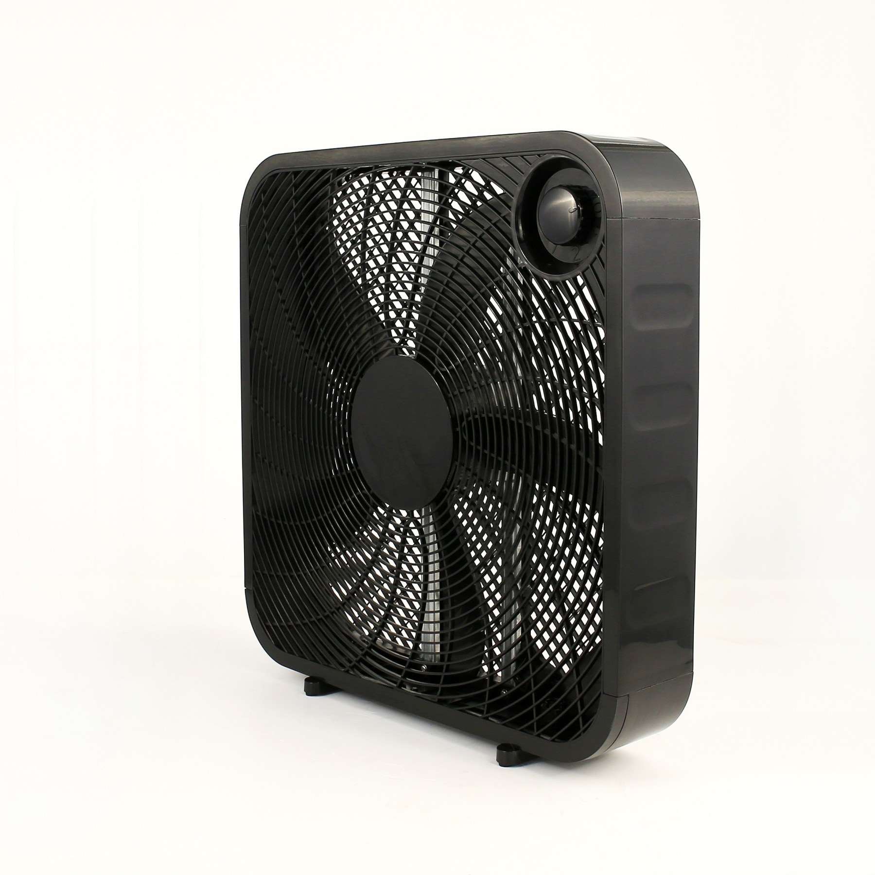 Utilitech 20in 3Speed Indoor Black Box Fan in the Portable Fans