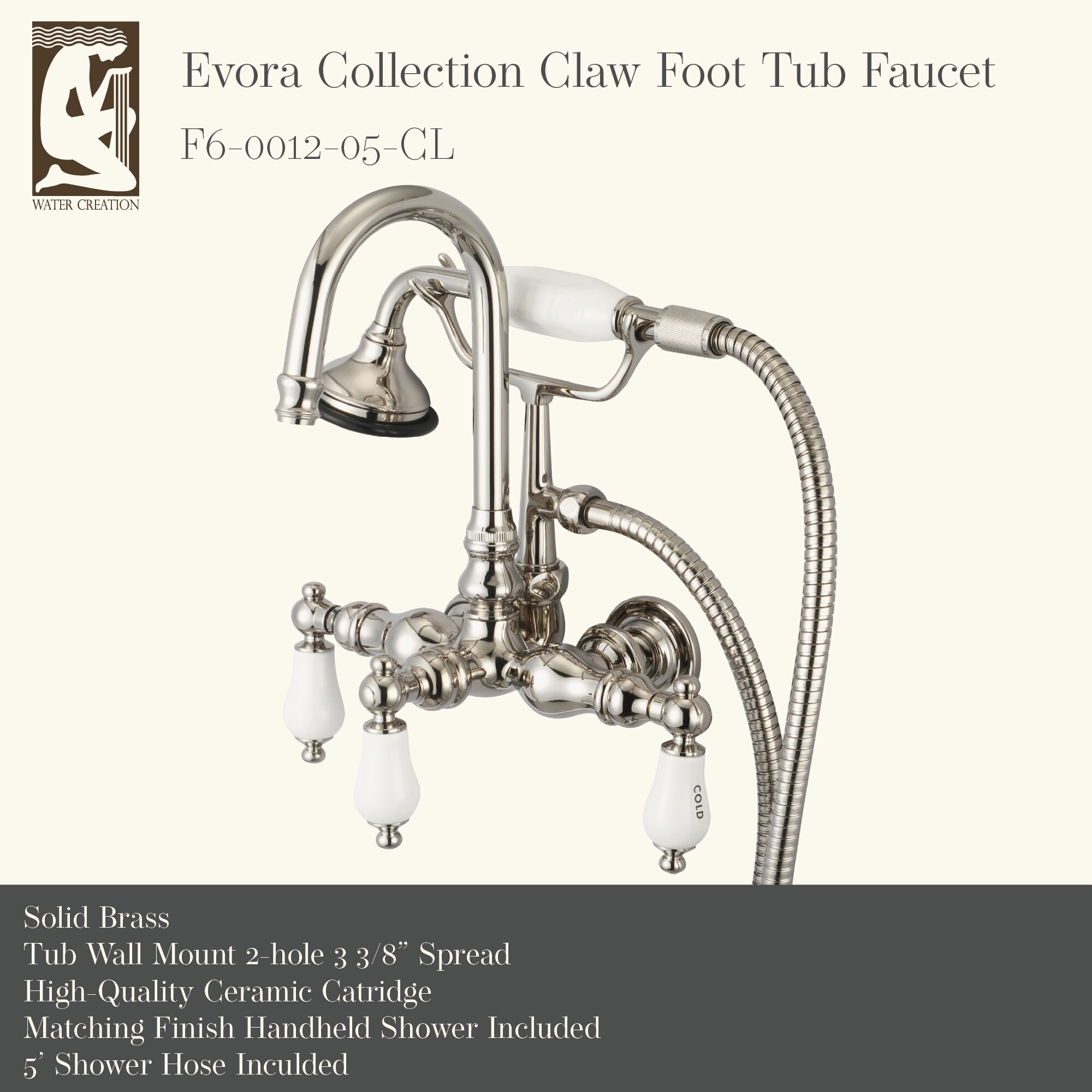 Water Creation F6-0012-05-CL Roman-Tub-Faucets - View #2