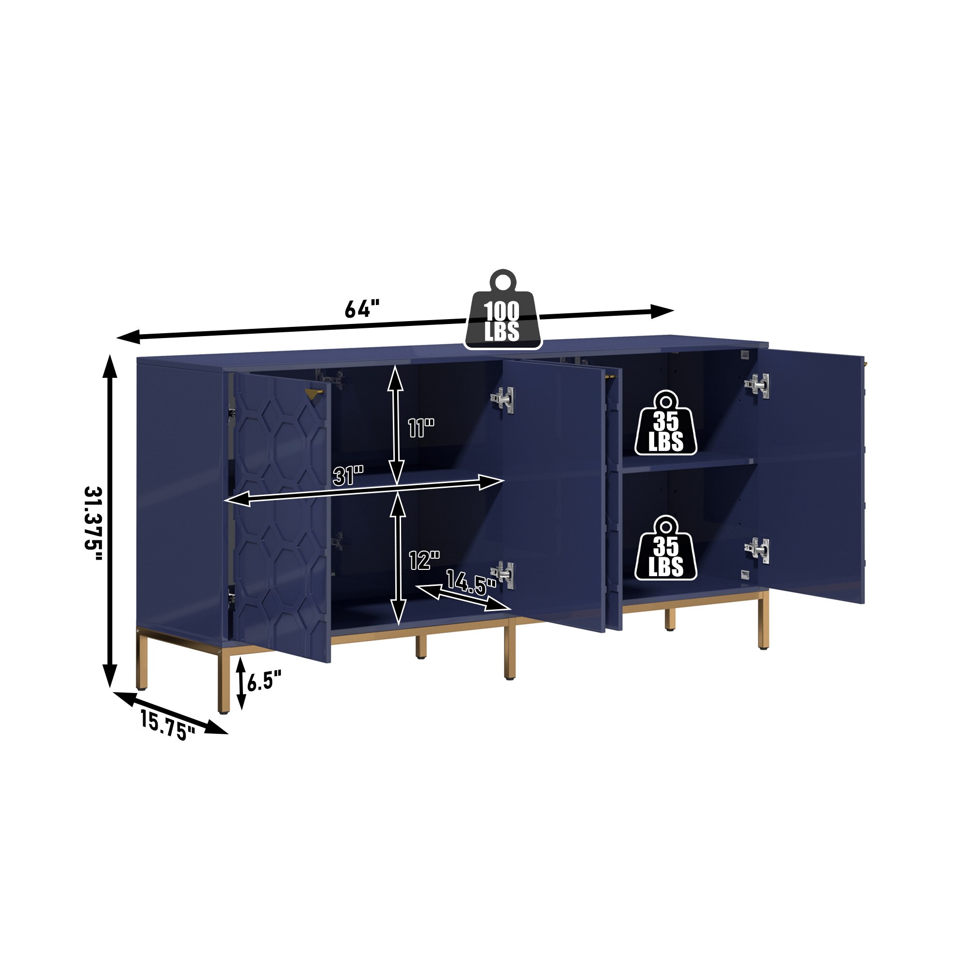 Clihome CL-JH0054D-BL chests - View #8