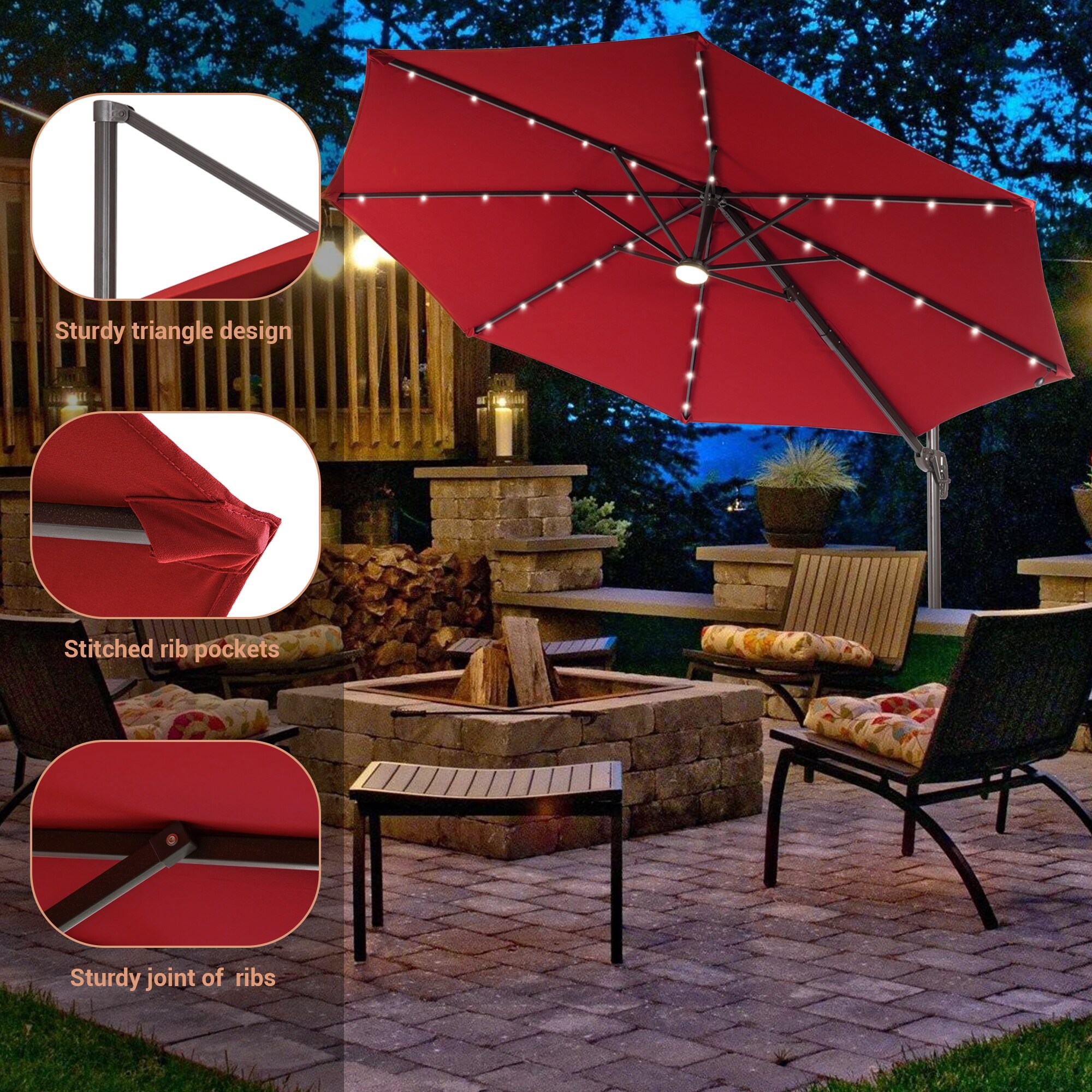 ACEGOSES LW-335RD-LED Umbrellas-2 - View #6