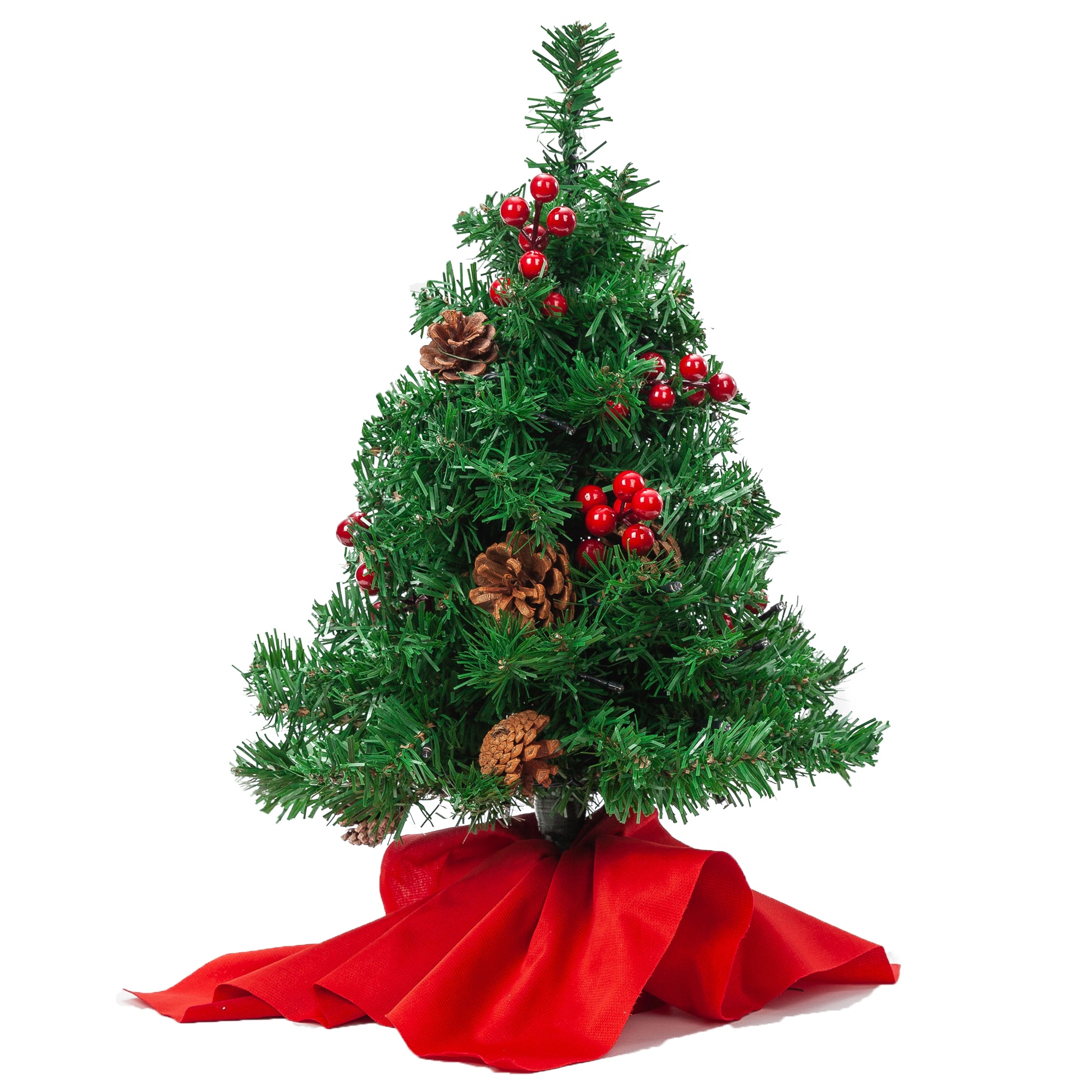 Mini Christmas Tree Reusable Miniature Pine Trees with Burlap Base