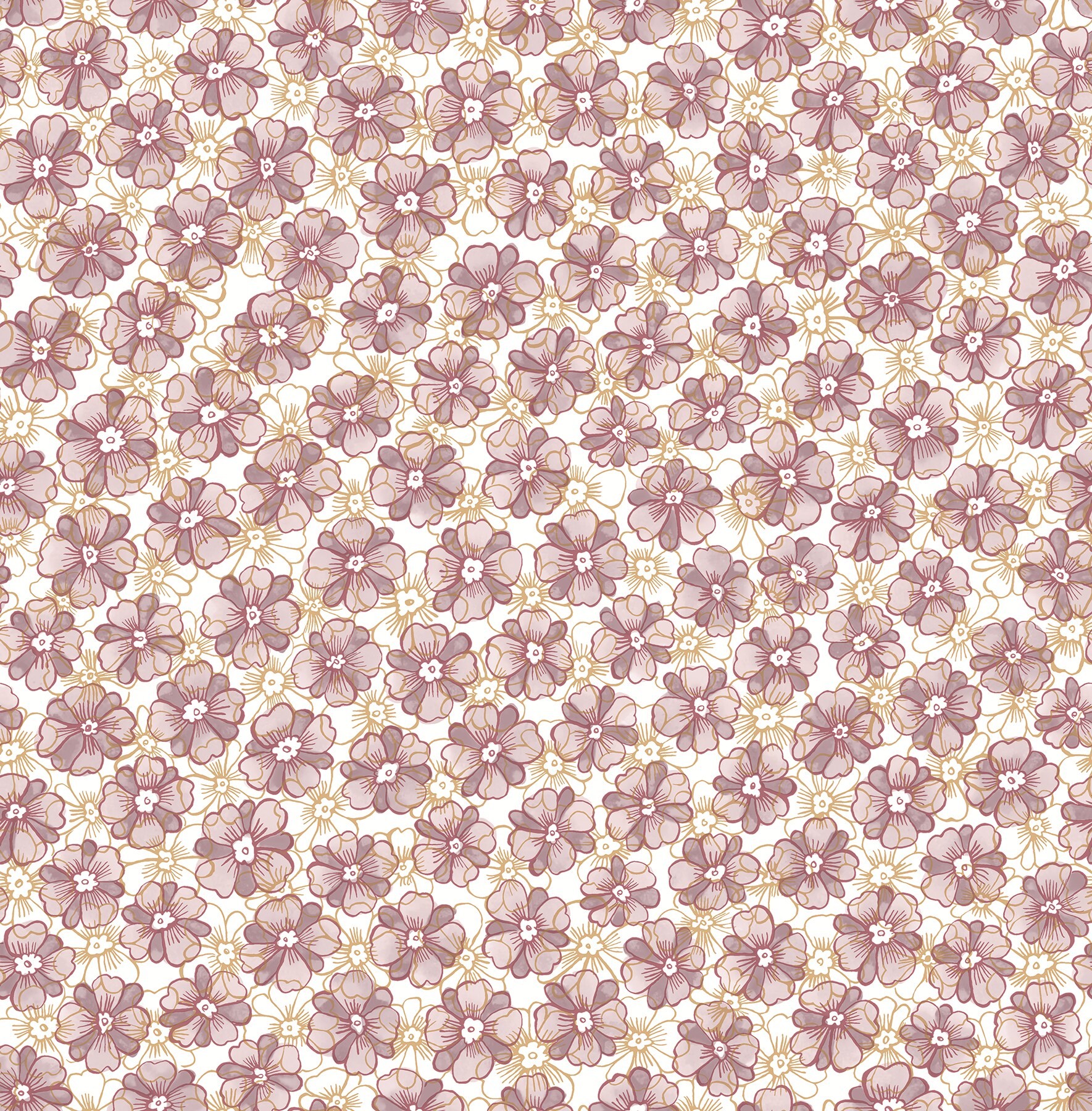 A-Street Prints 2657-22226 Ami 56.0000-Sq. Feet Lavender Non-woven Floral Unpasted Wallpaper