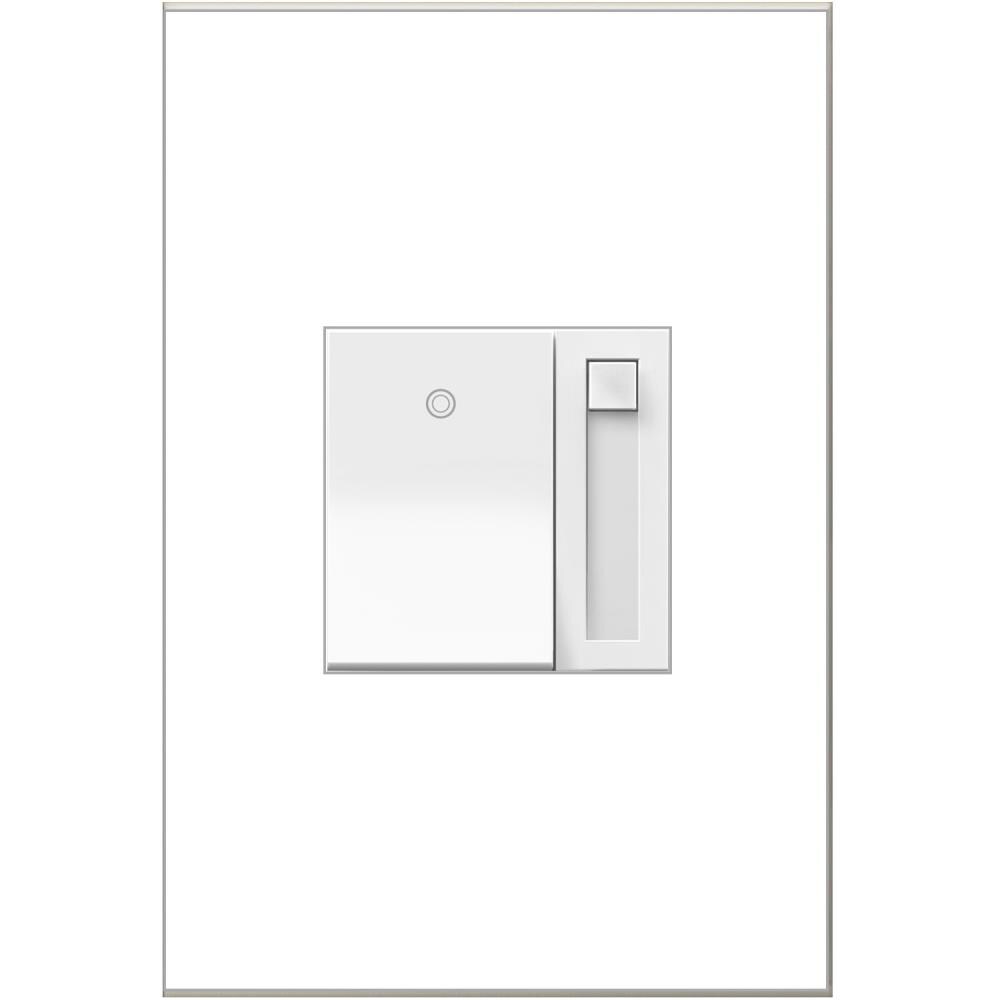 Legrand adorne Single-Pole/3-Way LED Square Light Dimmer, White in the Light Dimmers department Lowes.com