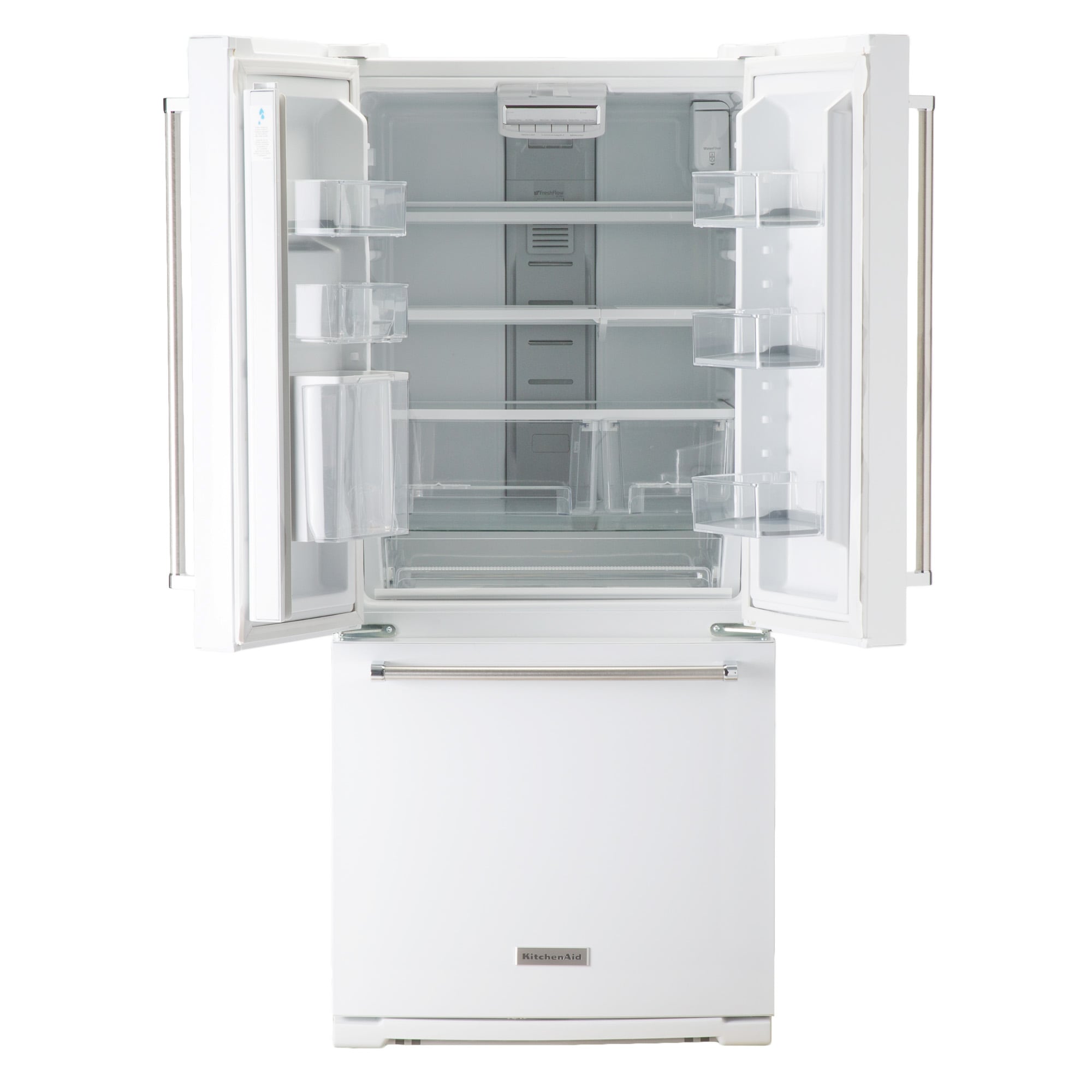 KitchenAid 19.7-cu ft French Door Refrigerator with Ice Maker (White 