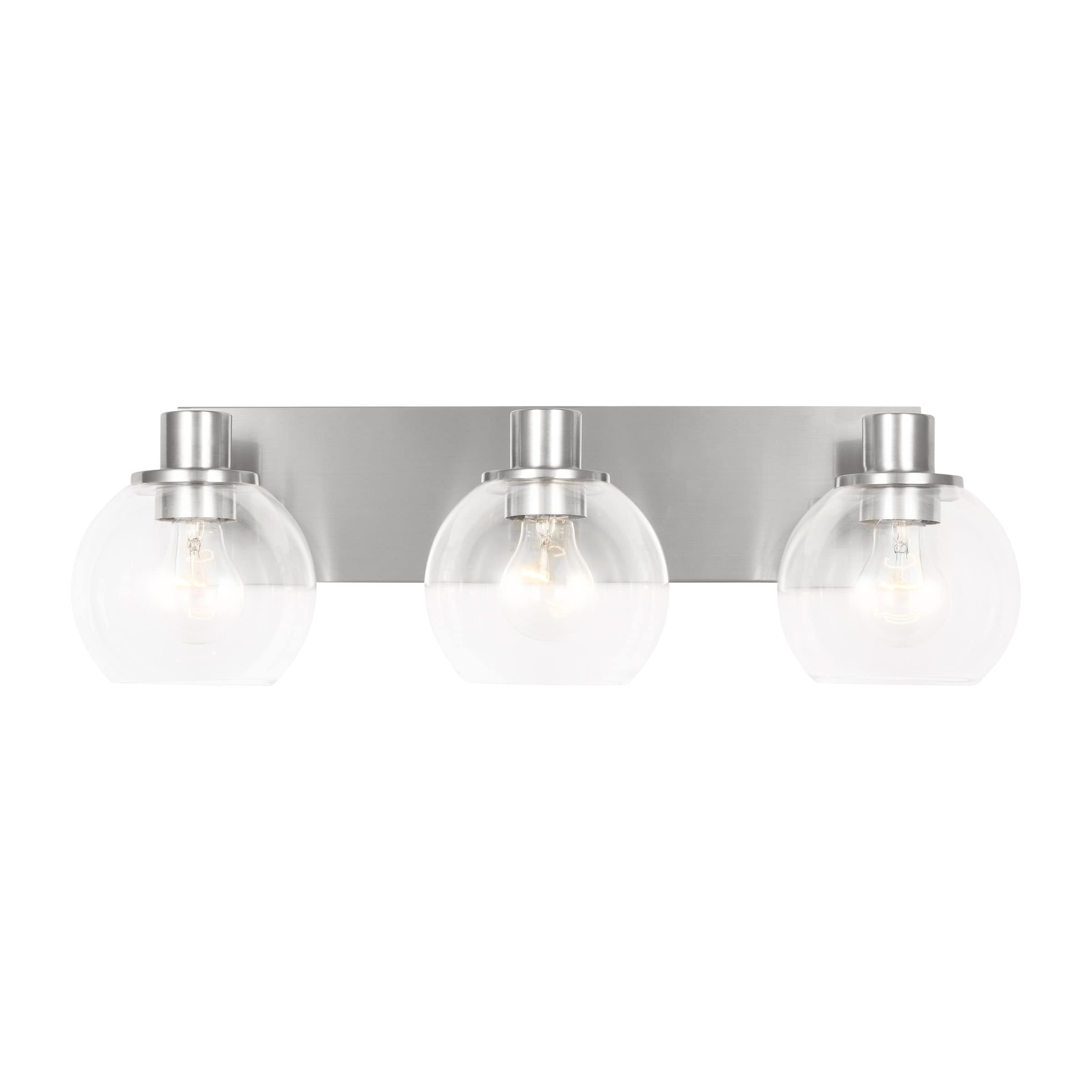Generation Lighting GLV1123BS Rito 23.125-in 3 -Light Brushed Nickel Modern/contemporary Vanity light