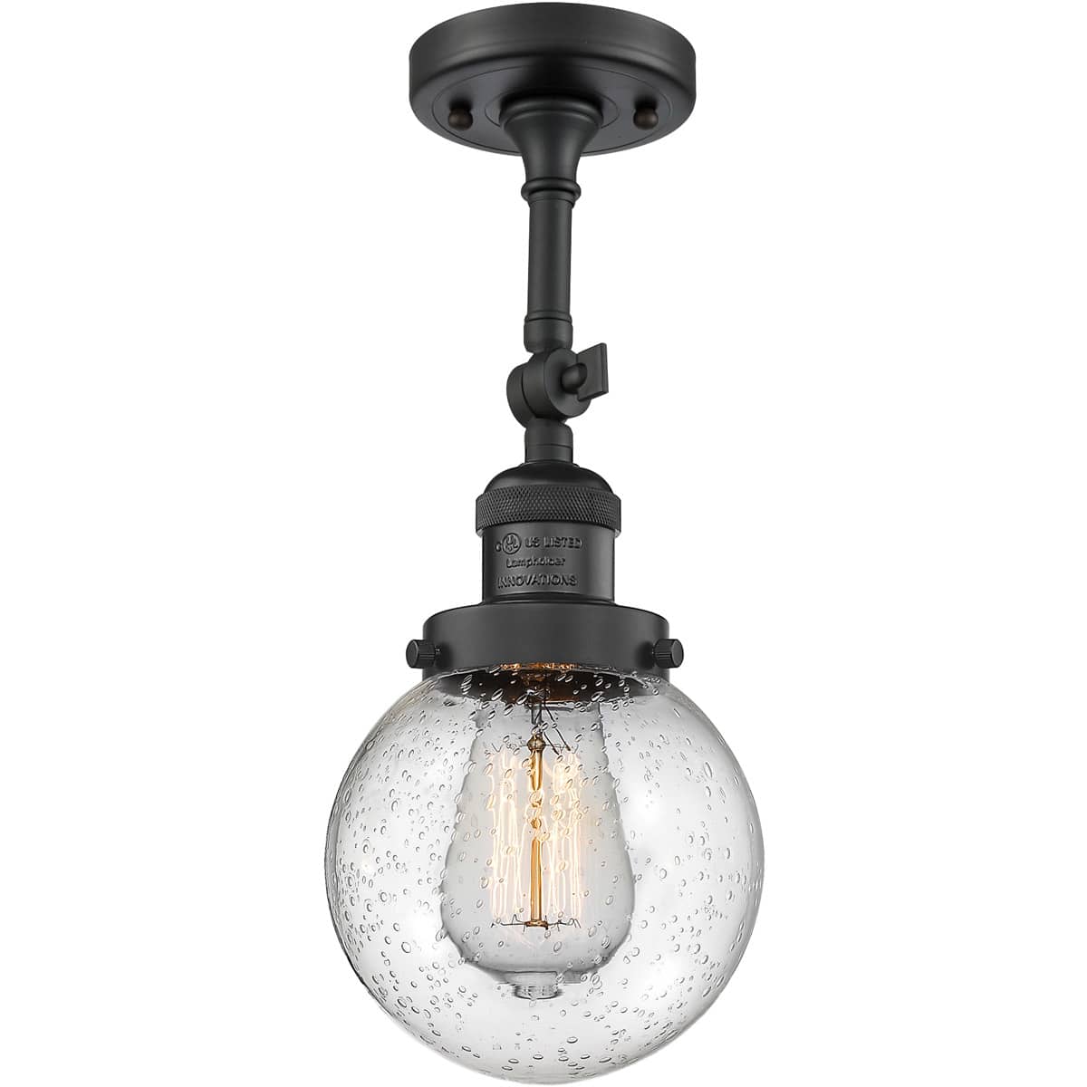 Innovations Lighting 1354653 201F-BK-G204-6-LED Franklin Restoration Beacon Matte Black