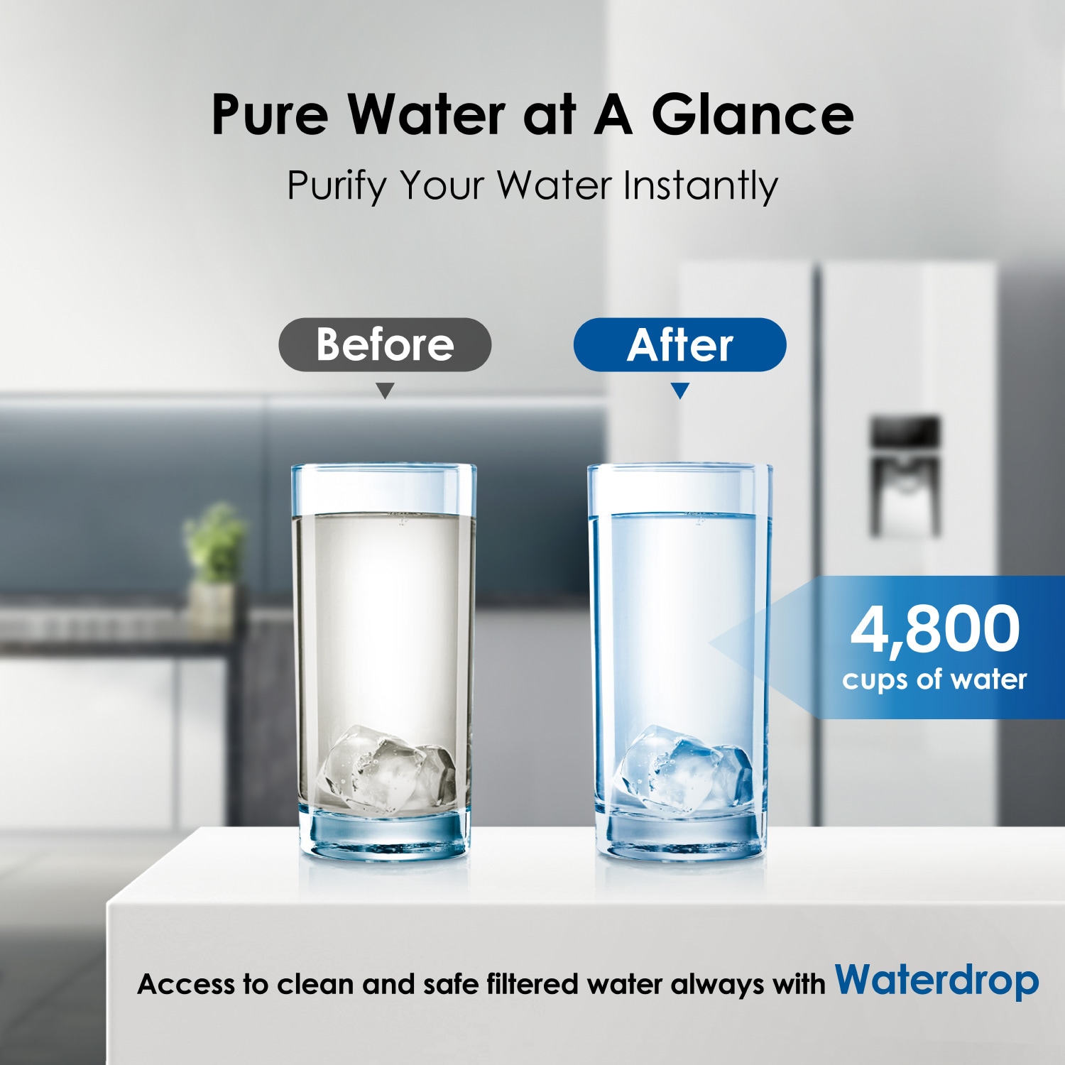  Waterdrop MWF Ultra-Filtration Refrigerator Water