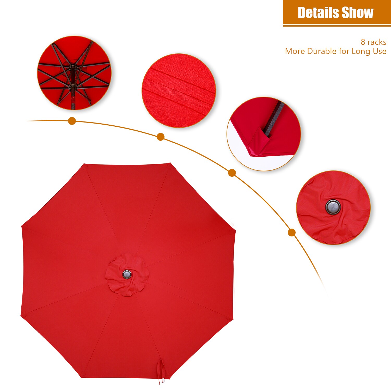 CASAINC WF-SM-046OY Umbrellas-2 - View #8