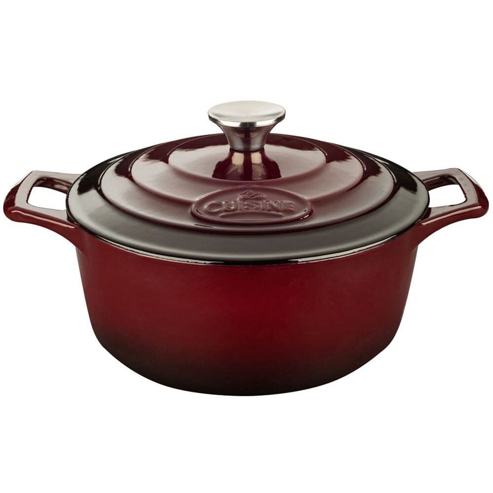 La Cuisine 6.5-Quart Cast Iron Dutch Oven with Lid in the Cooking Pots ...