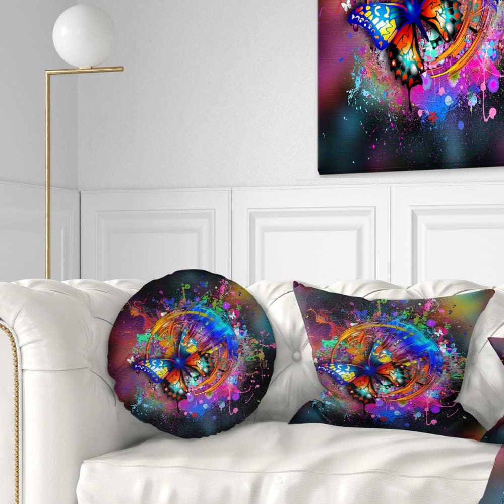 Designart CU13400-12-20 12-in x 20-in Blue Indoor Decorative Pillow