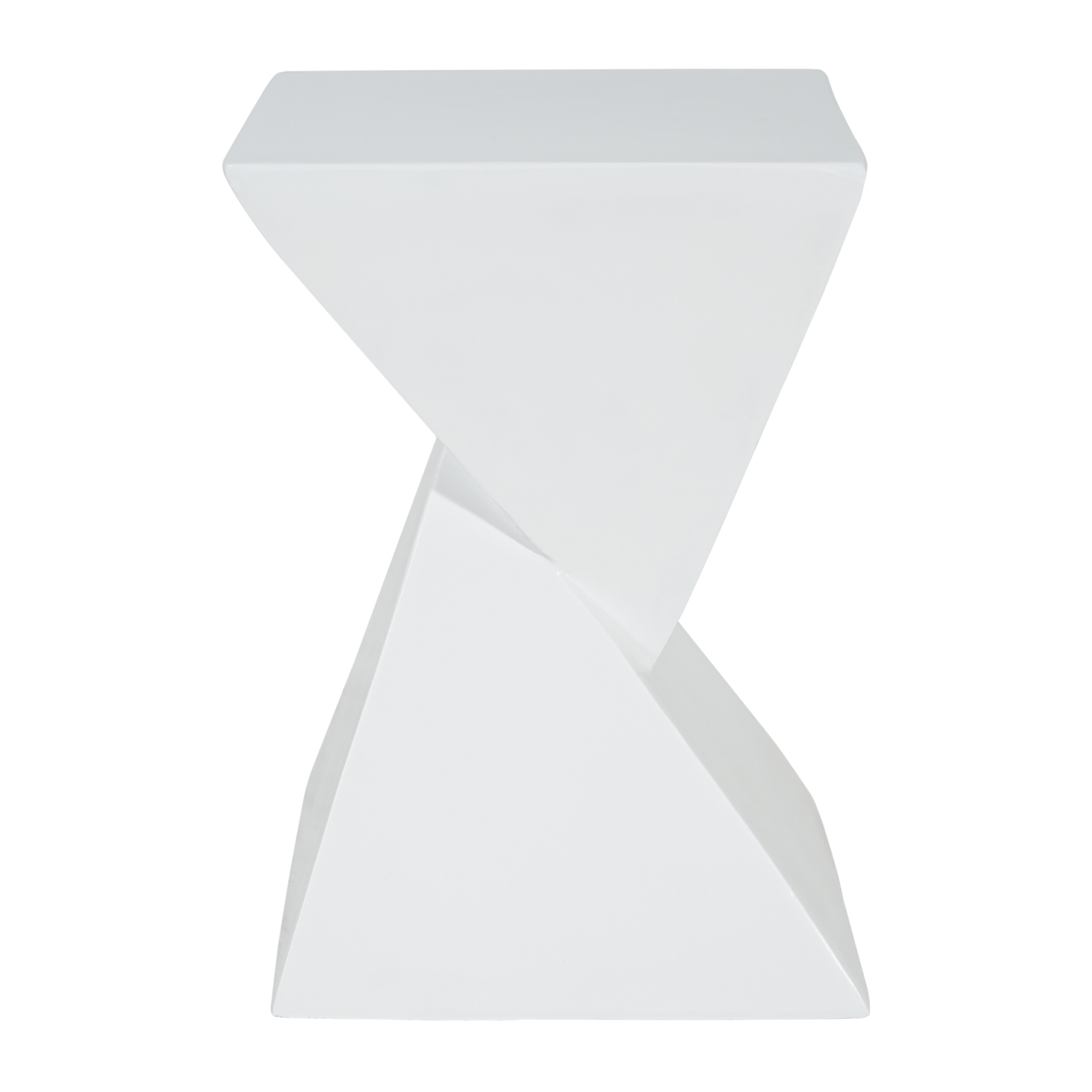Blisstyle All Weather Mgo X Design Side Table Stylish White Indoor ...