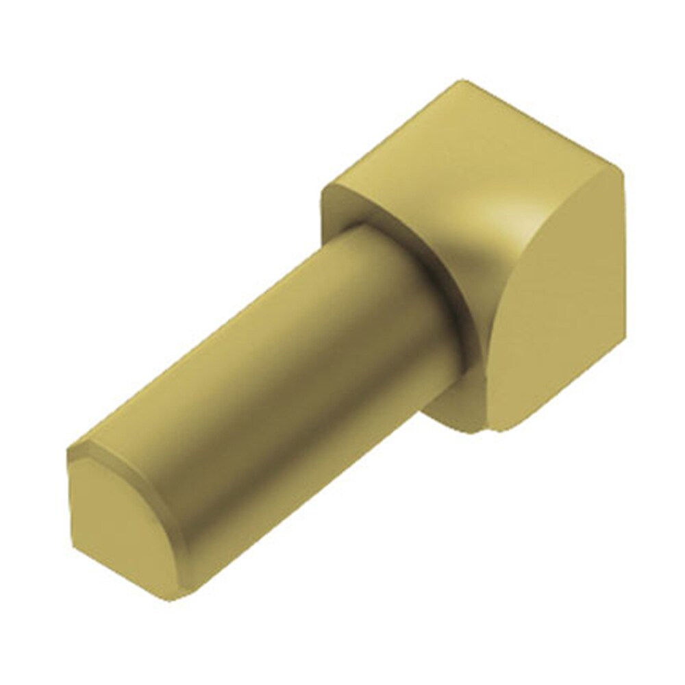 Schluter Systems IV/RO60AM Rondec 0.25-in W x 1.0-in L Satin brass anodized aluminum Aluminum Inside corner Tile Edge Trim