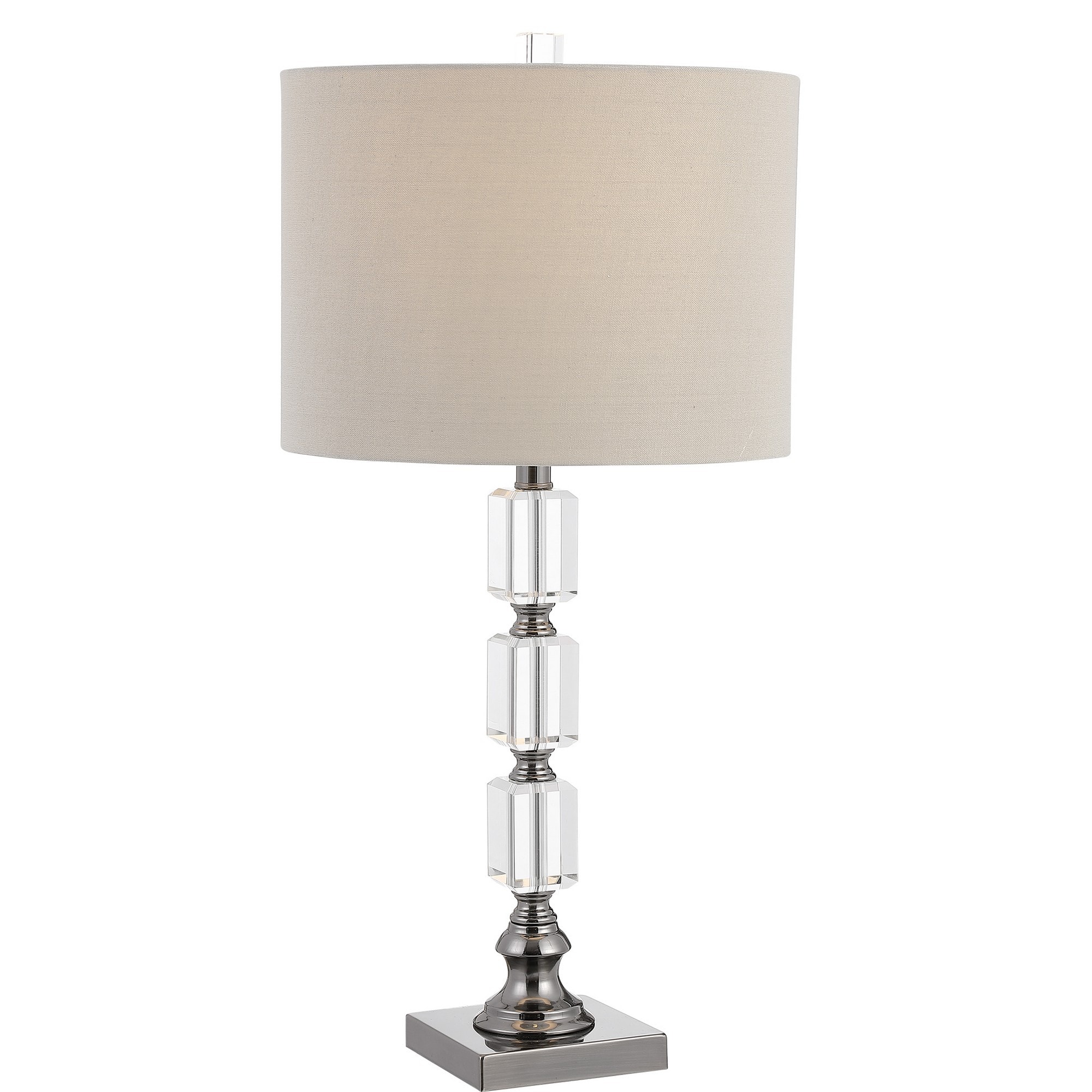 Benzara BM239415 29-in Clear LED 3-way Table Lamp with No Shade