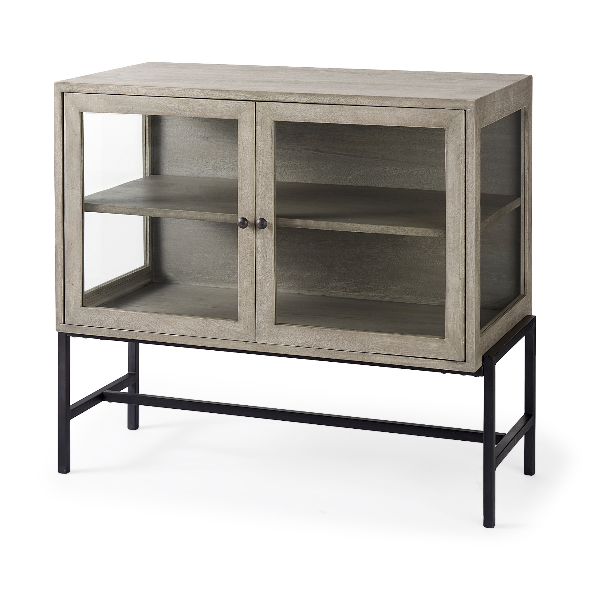 Mercana Gray Mid-century Wood Media Cabinet #69291