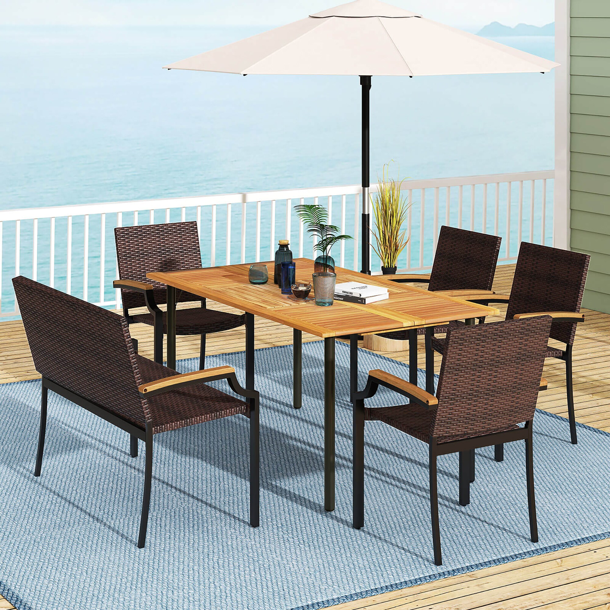 Costway HCST10788 Patio-Dining-Sets - View #4