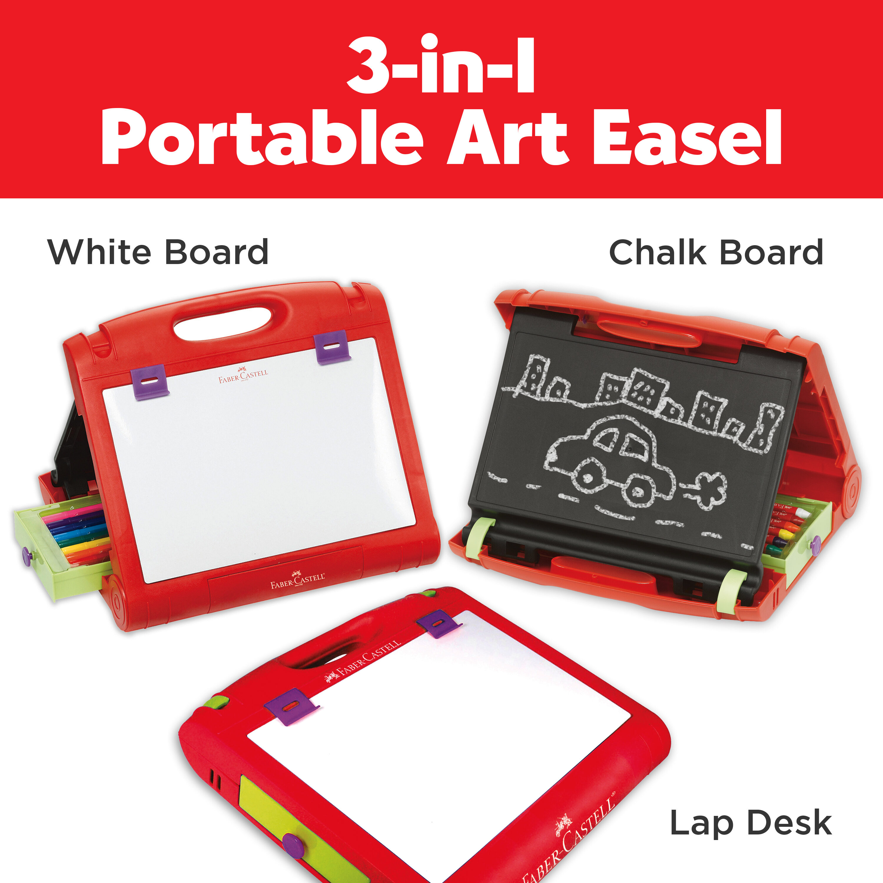 Do Art 3-in-1 Travel Easel With Art Supplies - Faber-castell : Target