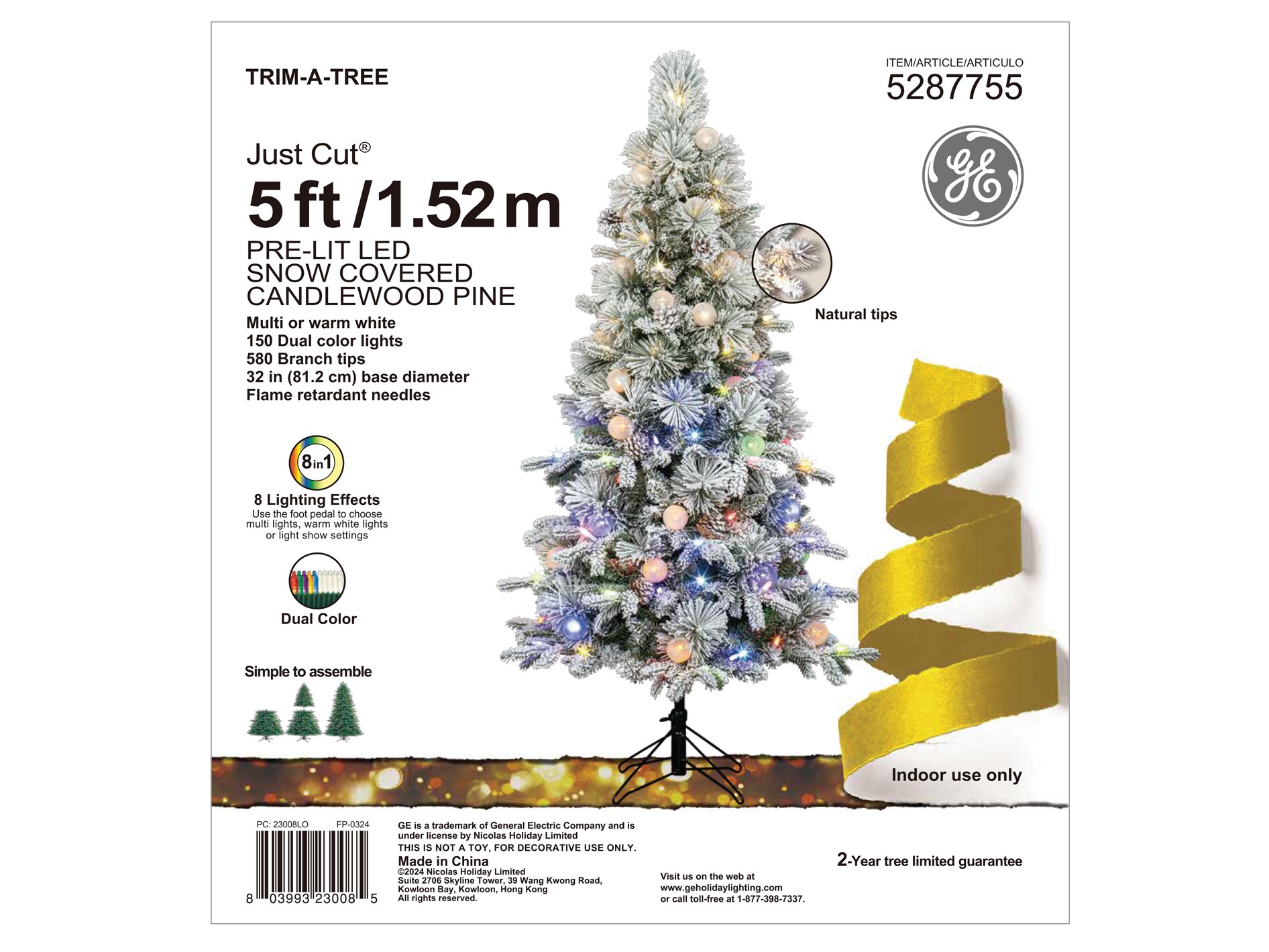 GE 23008LO Artificial-Christmas-Trees - View #8