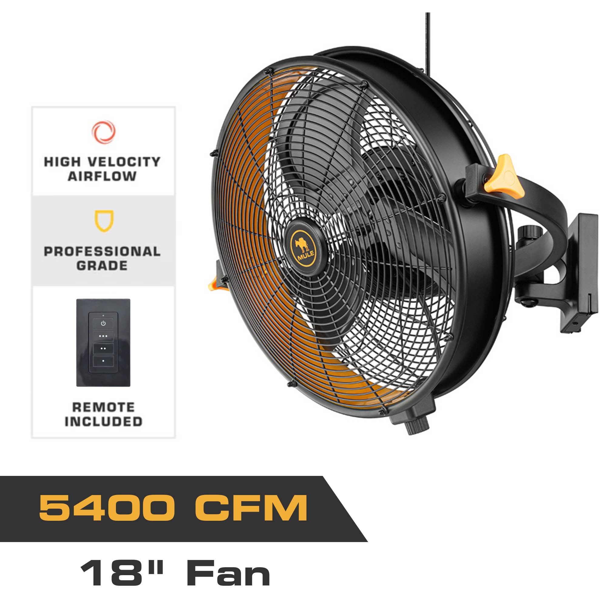 MULE 52019-26 Wall-Mounted-Fans - View #2