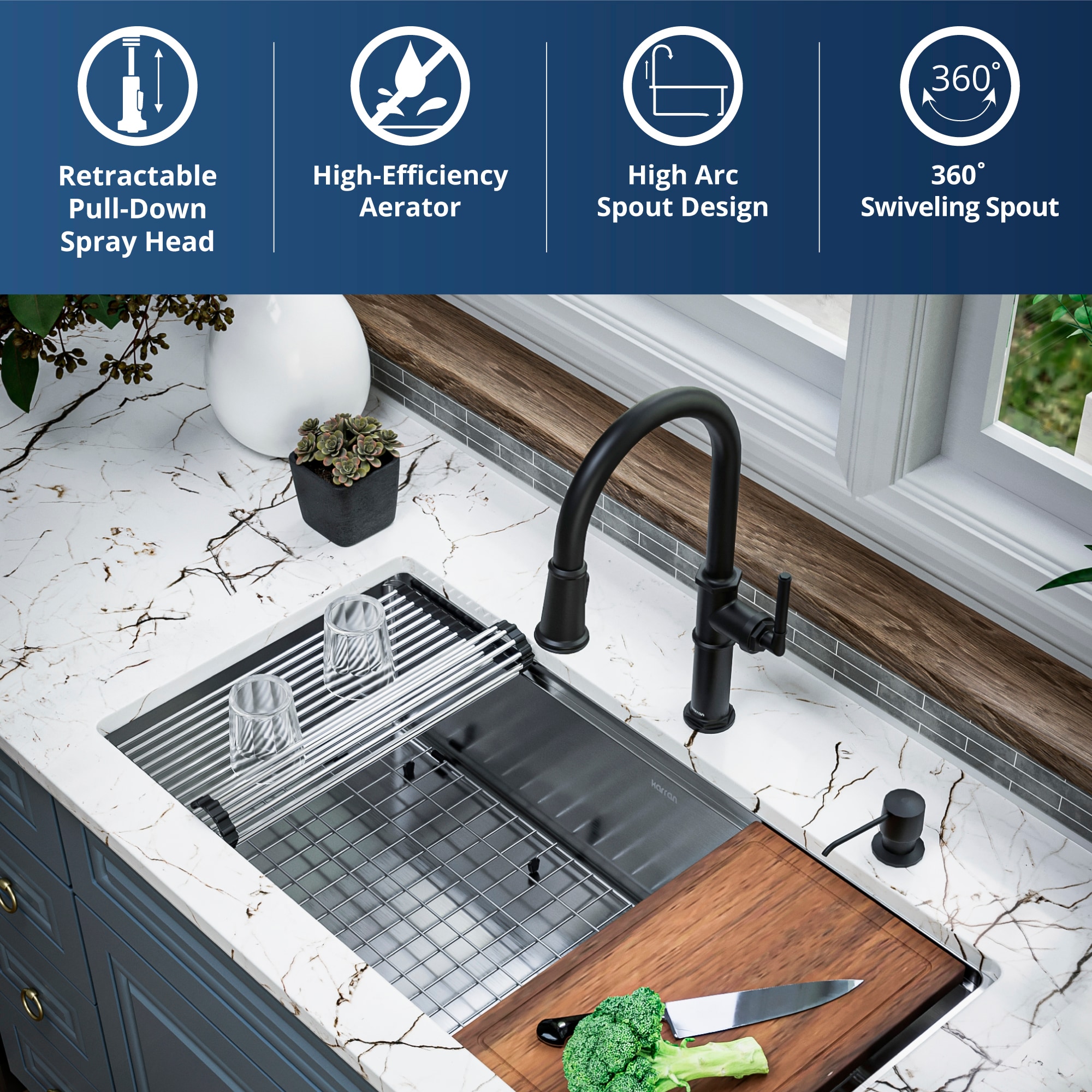 Karran KKF365MB Kitchen-Faucets - View #3