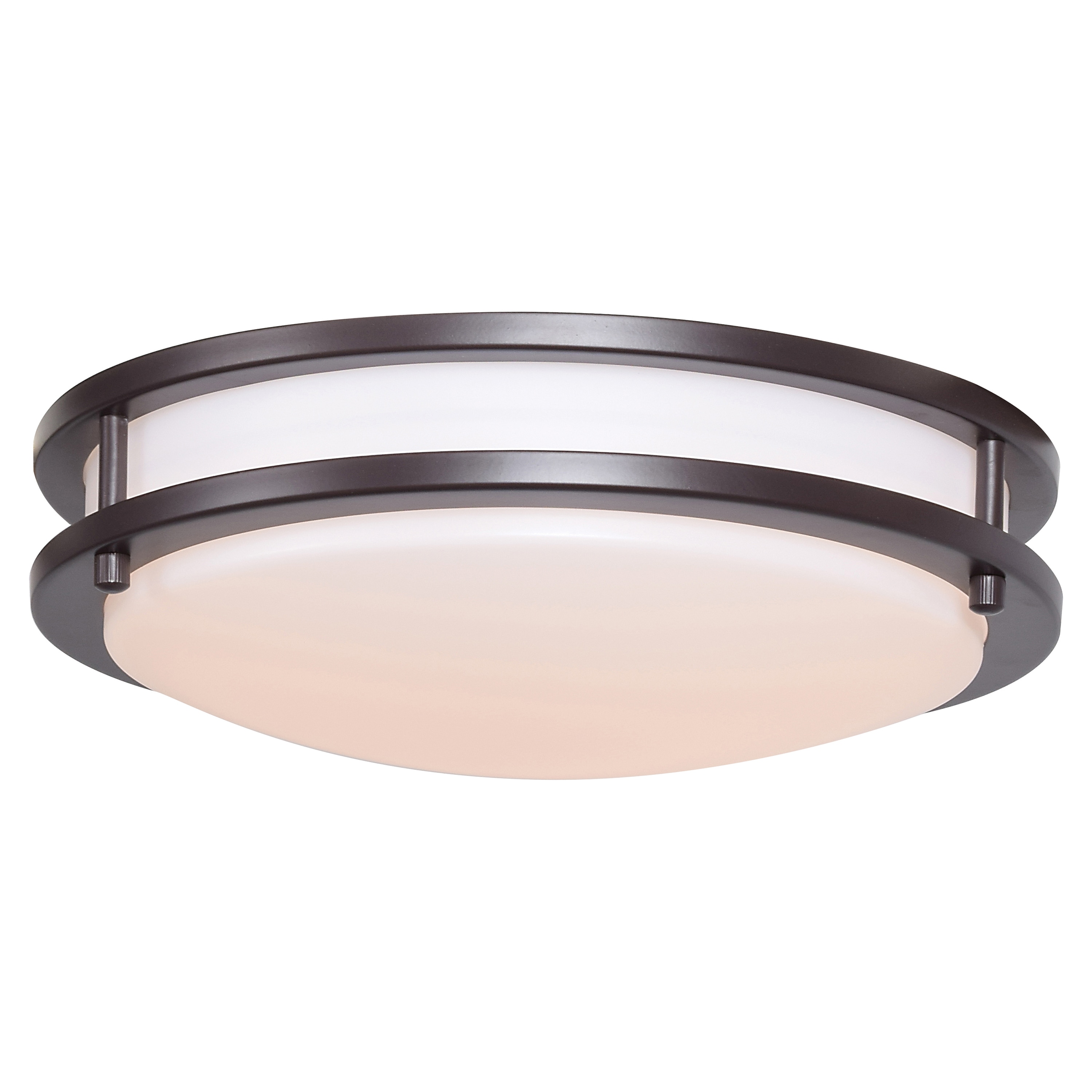 Access Lighting 20464LEDD-BRZ/ACR Solero 1 -Light 12-in Gloss Bronze Integrated LED Flush Mount Light