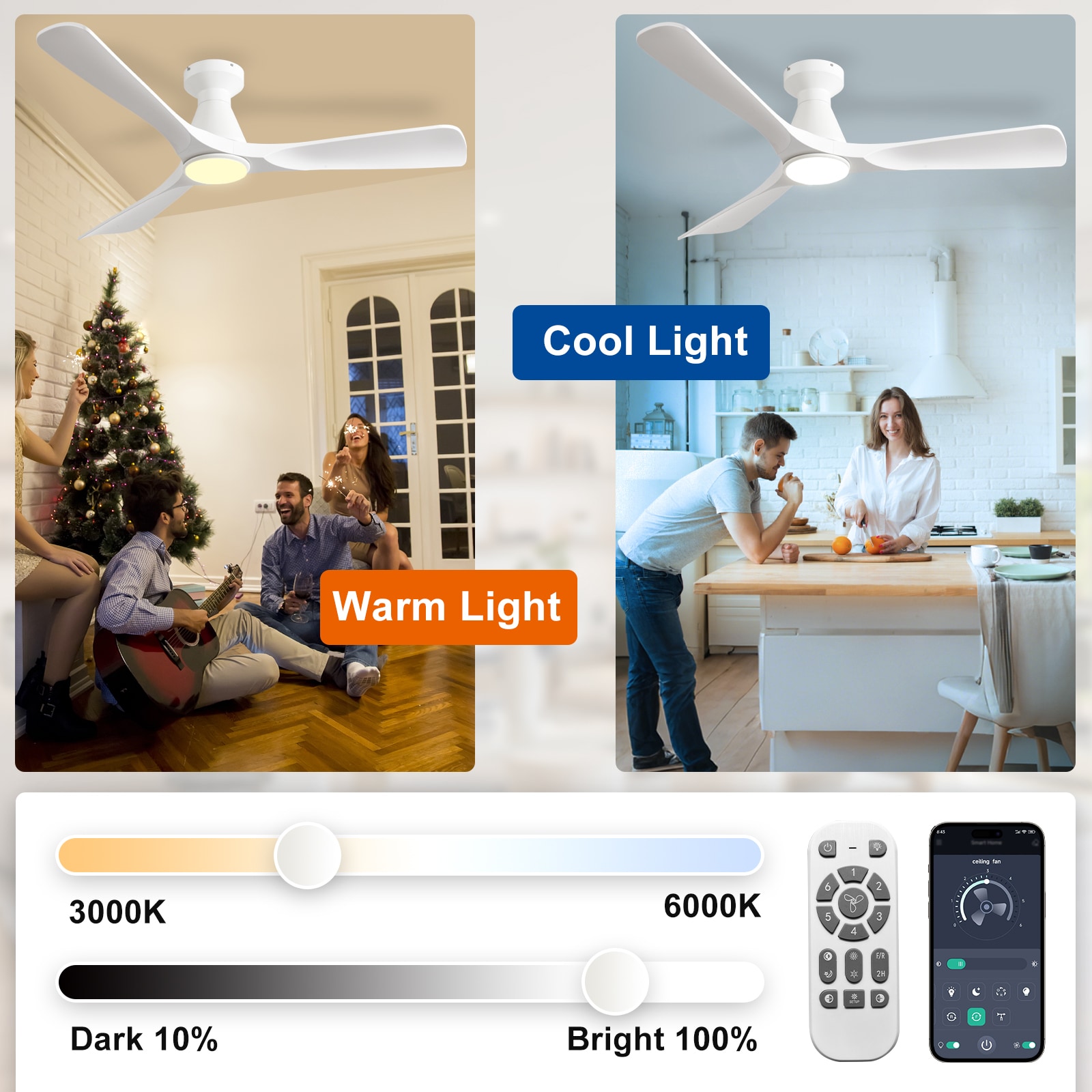Dovanpaul 186-18C-WH-LW Ceiling-Fans - View #3