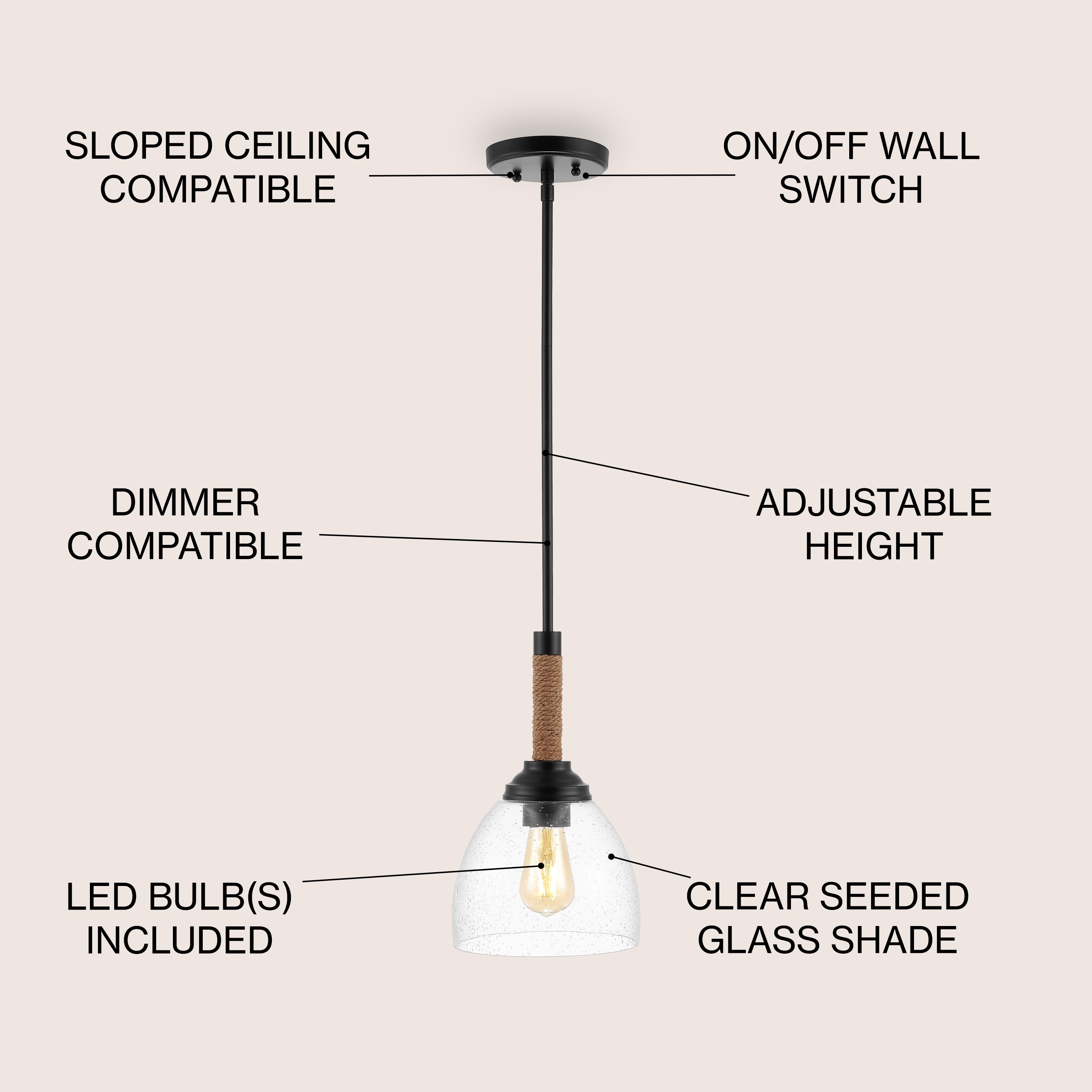 JONATHAN  Y JYL1103A Pendant-Lights - View #3