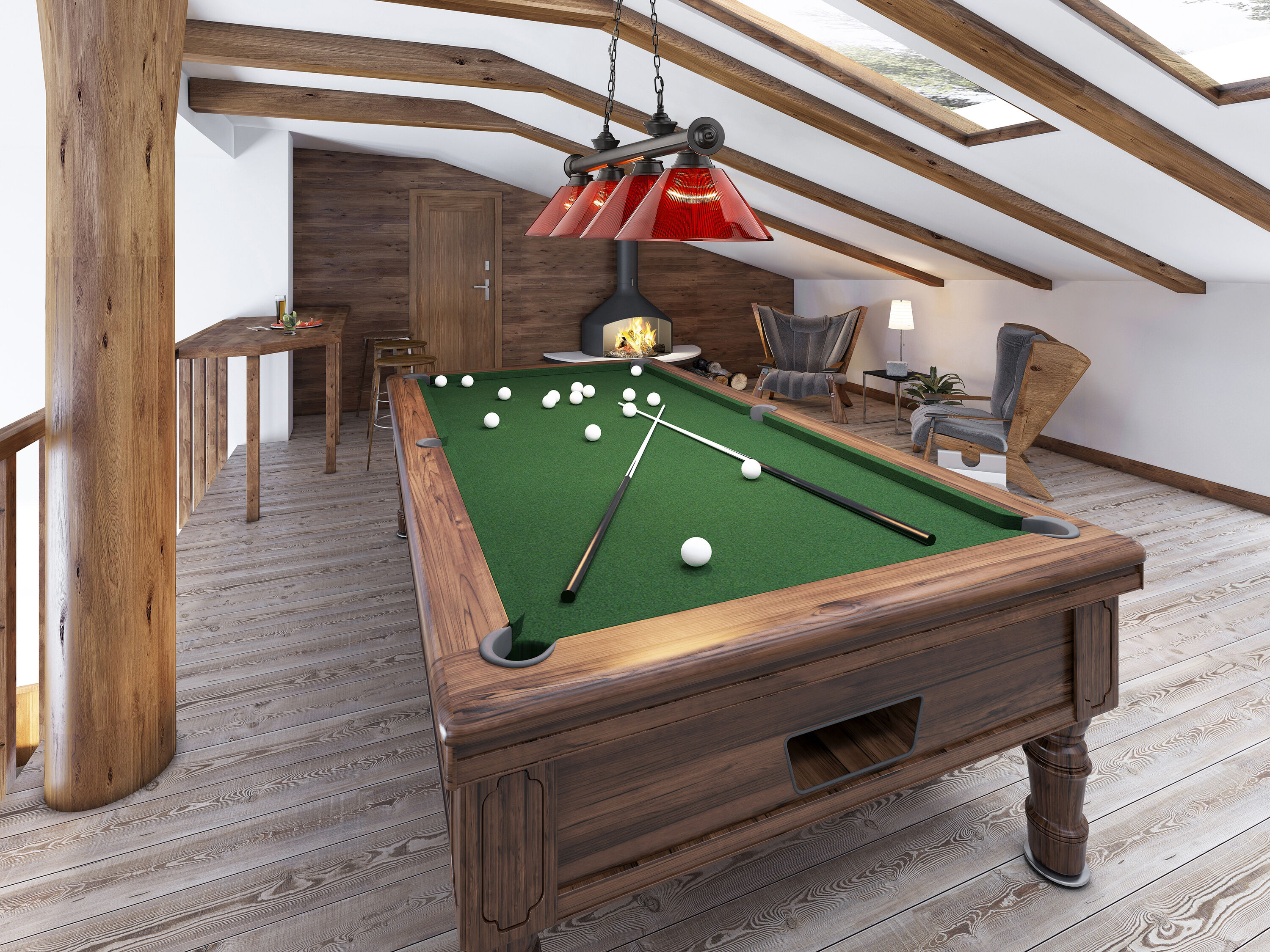 Z-Lite 2306-4BP-ARBG Pool-Table-Lighting - View #8