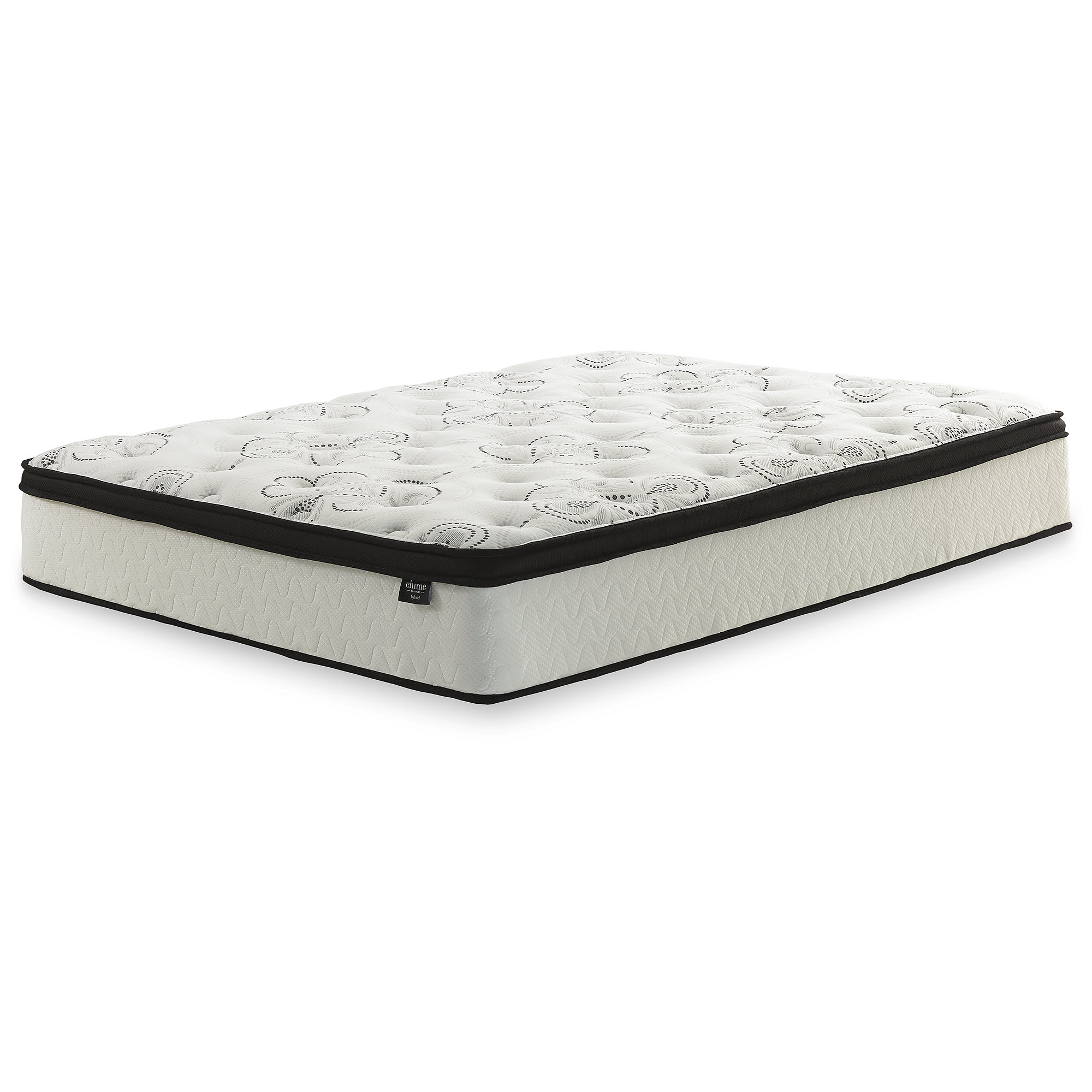 Signature Design by Ashley M69741 Chime 12 Inch Plush Hybrid King Mattress in a Box with Memory Foam and Pocketed Coils