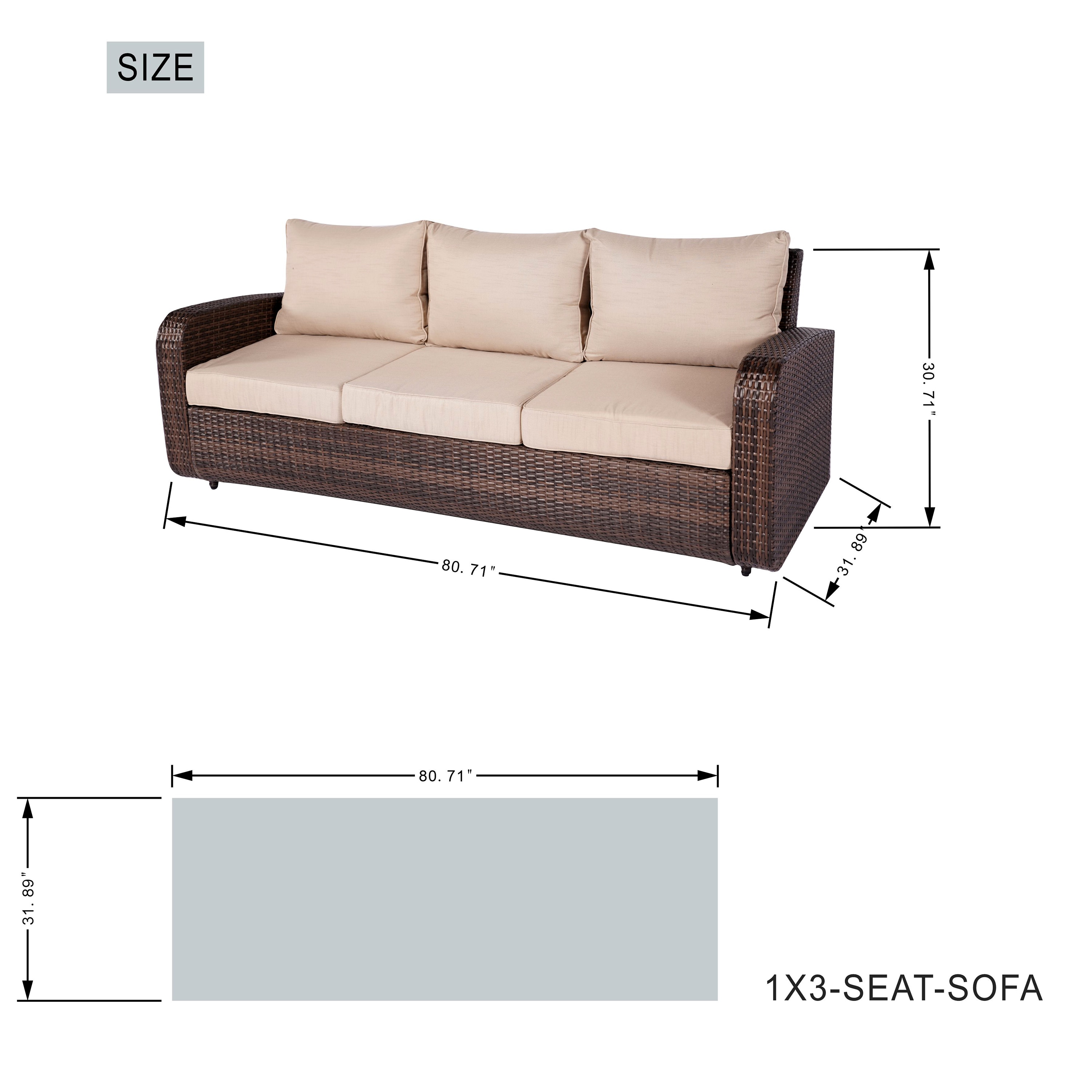 Moda Furnishings CMAG-1516R-BR Patio-Conversation-Sets - View #11