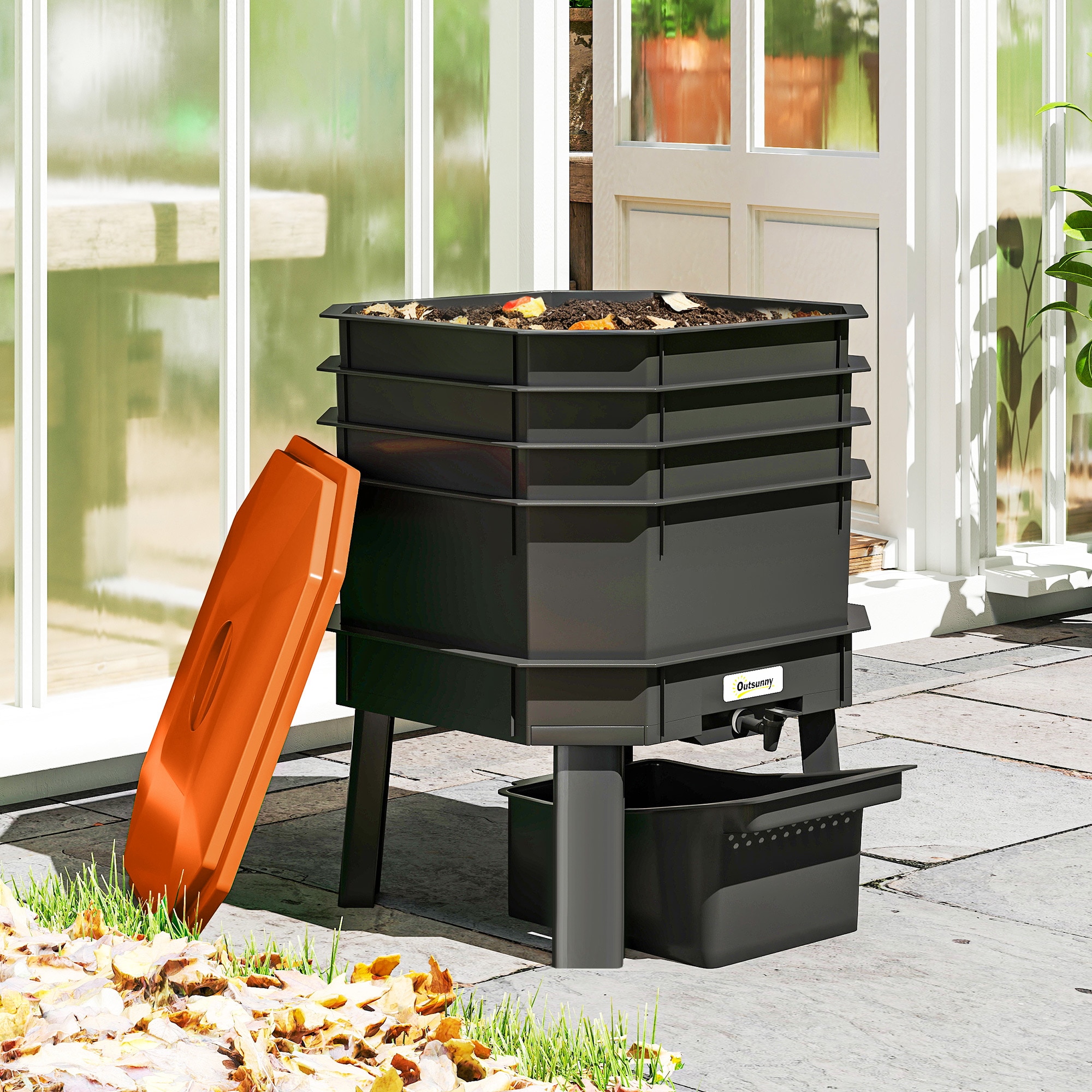 Outsunny 84H-640V00OG composters - View #2