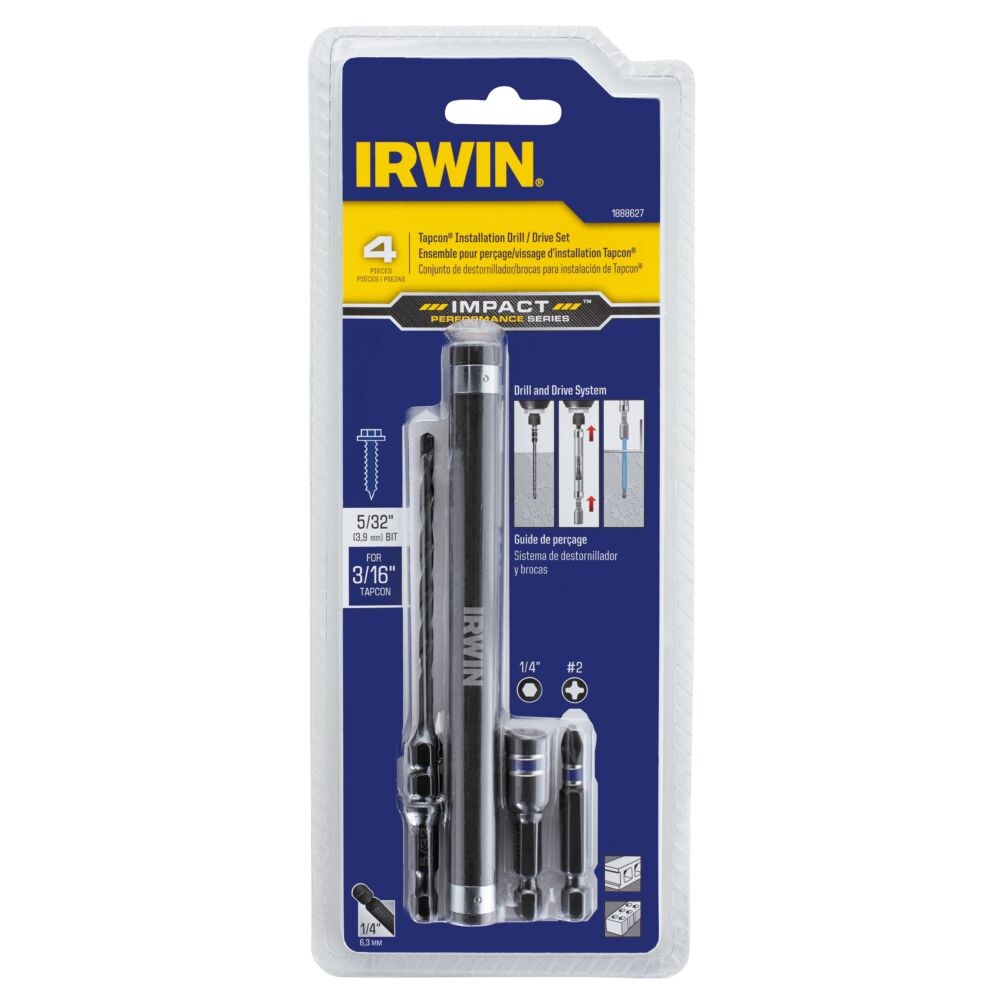 IRWIN Tools Impact Performance Series Masonry 6" Drill Bit Mixed Set 