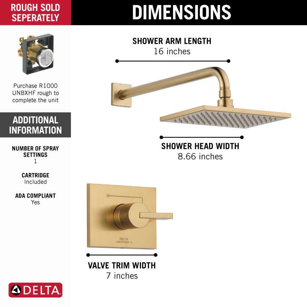 Delta T14253-CZ-WE Tub-Shower-Faucets - View #6
