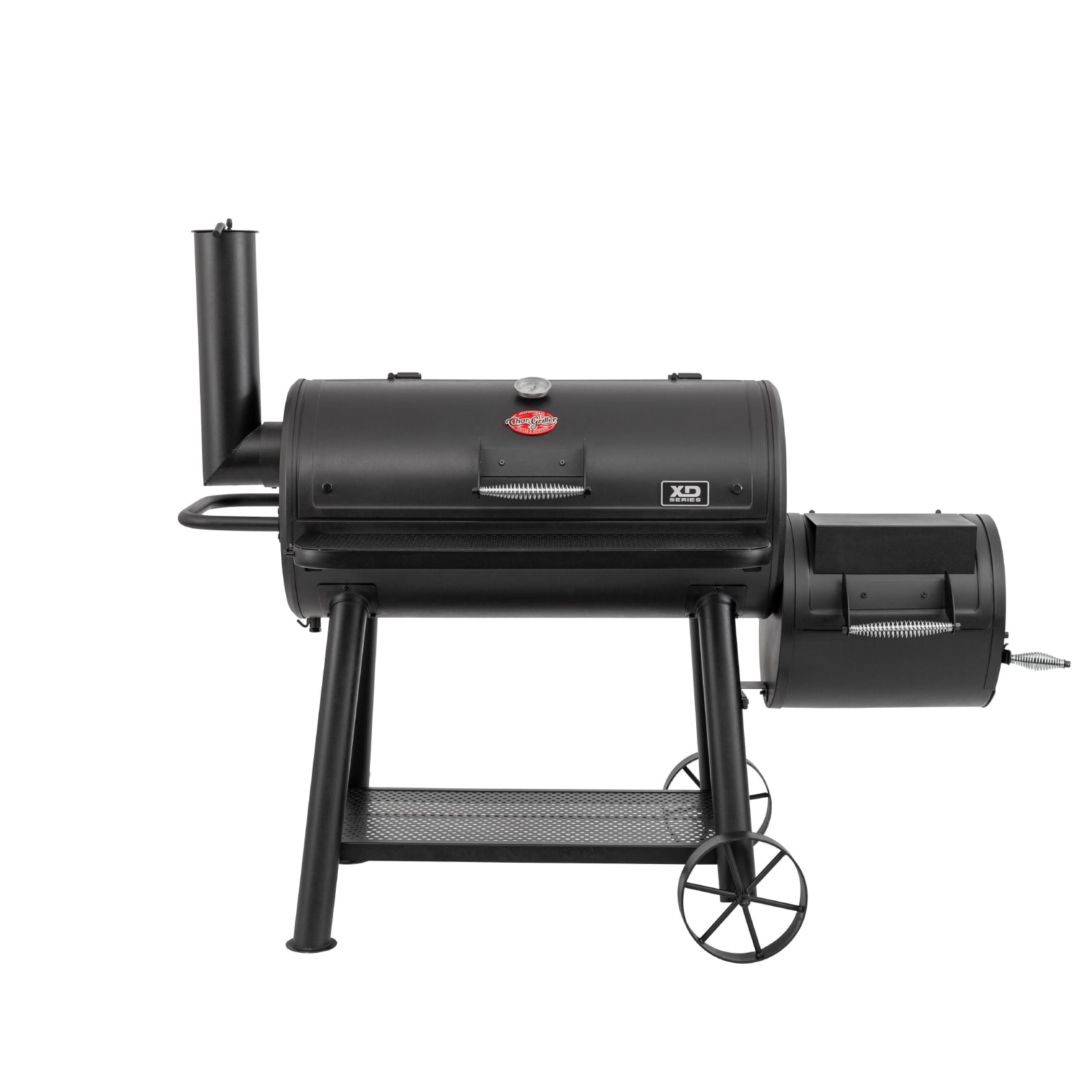 Char-Griller 8250 Grand Champ 20.08-Inches W Black Barrel Charcoal Grill
