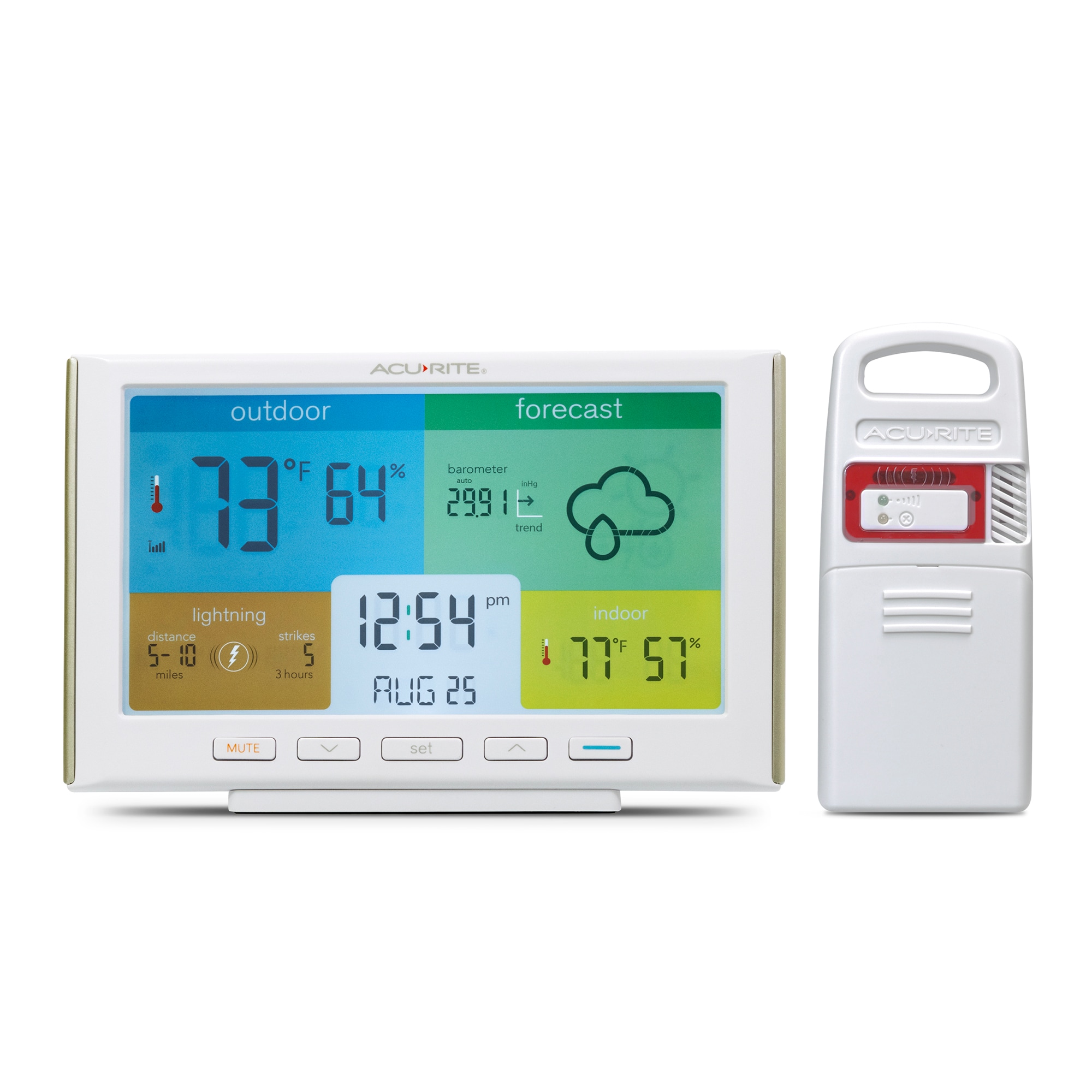 AcuRite Wireless Thermometer with Indoor/Outdoor Temperature and Humidity  Sensor, 02097M at Tractor Supply Co.