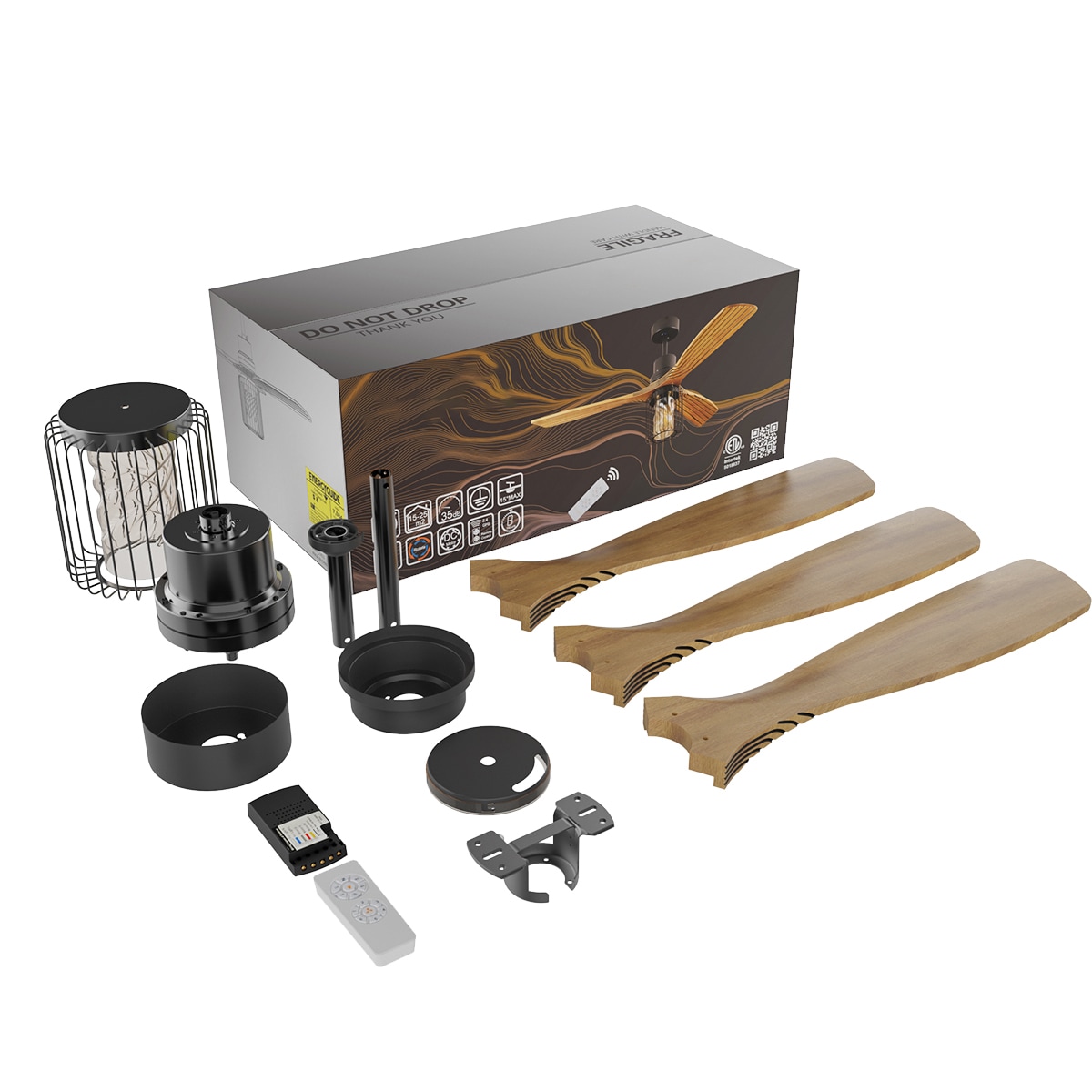 ExBrite LWYFZPFL5205B Ceiling-Fans - View #7