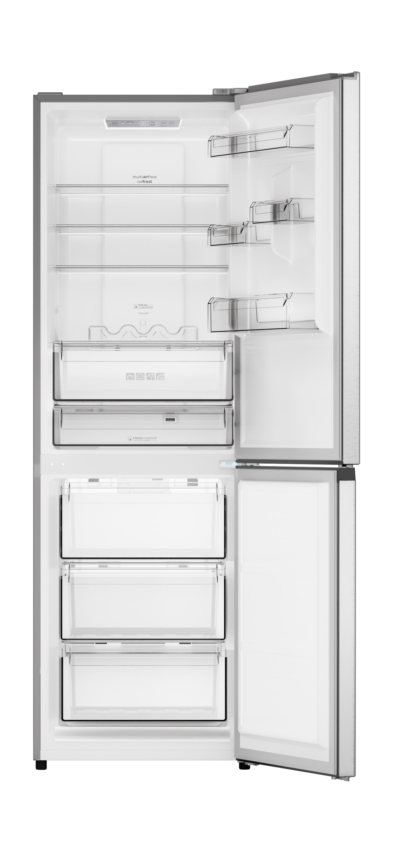 Refrigerators department (Stainless the ft 11.5-cu in STAR Steel) Refrigerator Bottom-Freezer ENERGY Bottom-Freezer Sharp at
