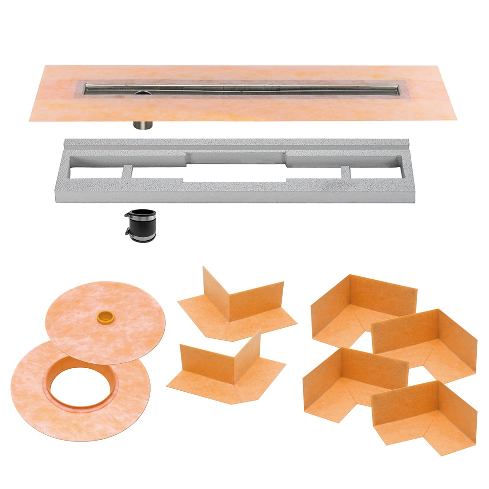 Schluter Systems KL1VO60E100 Kerdi-Line Stainless Steel Rectangle Flange