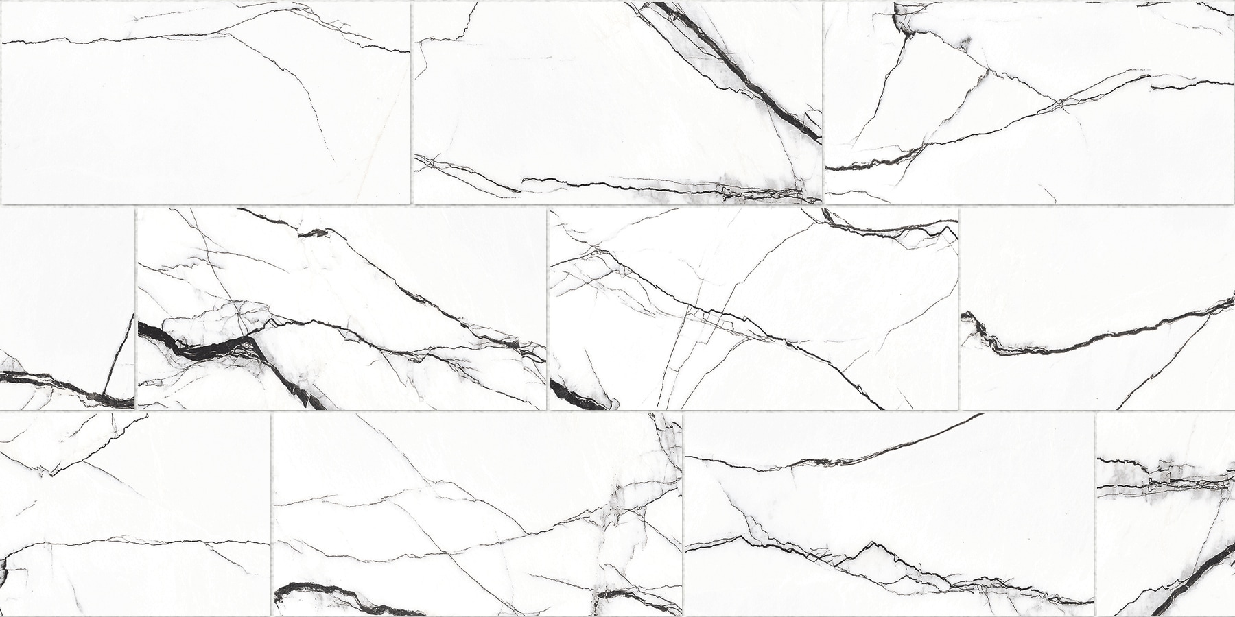 Thunder White 12-in x 24-in Matte Porcelain Marble Look Floor and Wall Tile (1.94-sq. ft/ Piece) | - allen + roth 1103685