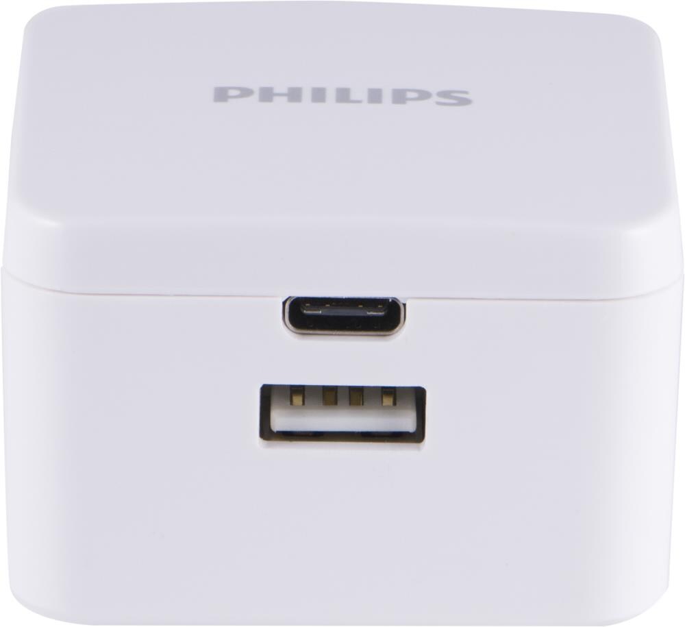 Philips Multiprise SPN3042WA/10 4 Prises de courant 2 USB 2m Blanc