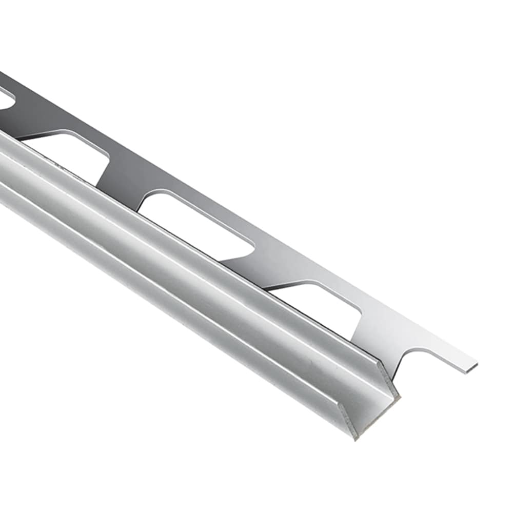Schluter Systems SG100ACB12 Deco-SG 0.375-in W x 98.5-in L Bright chrome anodized aluminum Aluminum Shadow gap Tile Edge Trim
