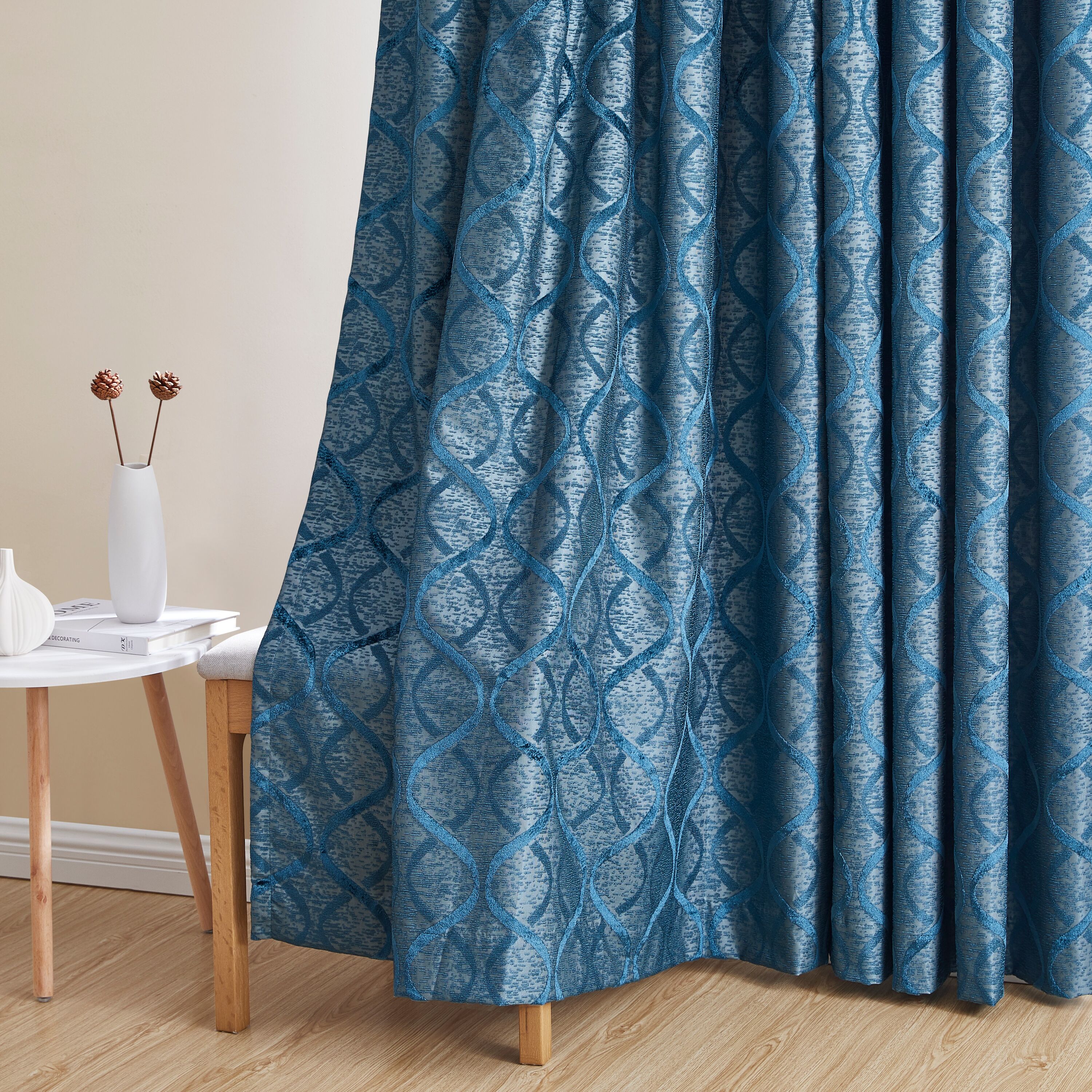 Totally Home Decor LTTC-FLKD-63-TEAL curtains - View #5