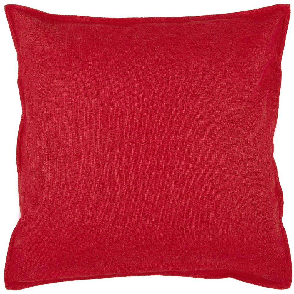 Rizzy Home T03713 Poly filled pillow 20-in x 20-in Red Square Indoor Decorative Pillow