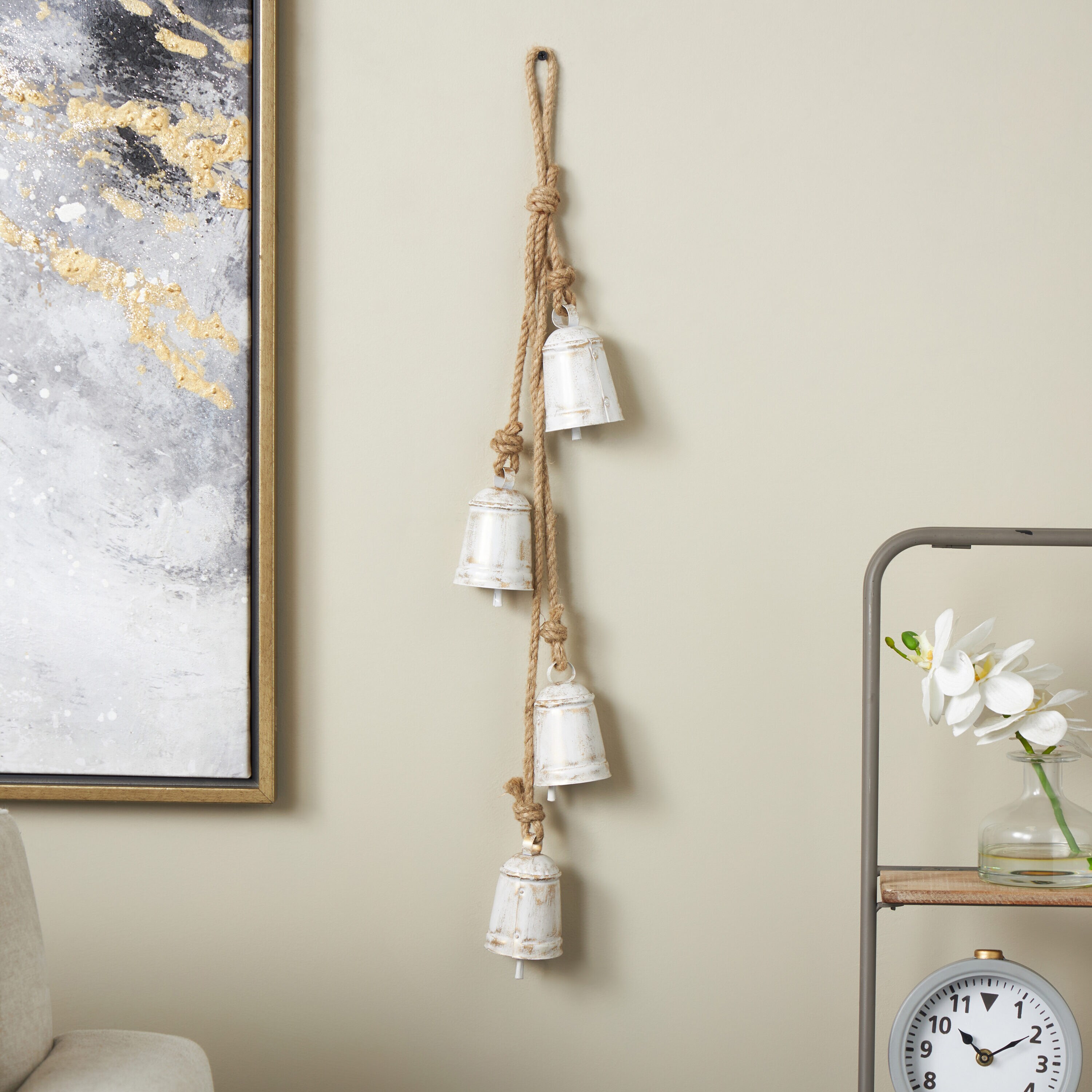 Grayson Lane 823580 White Iron Modern Decor set