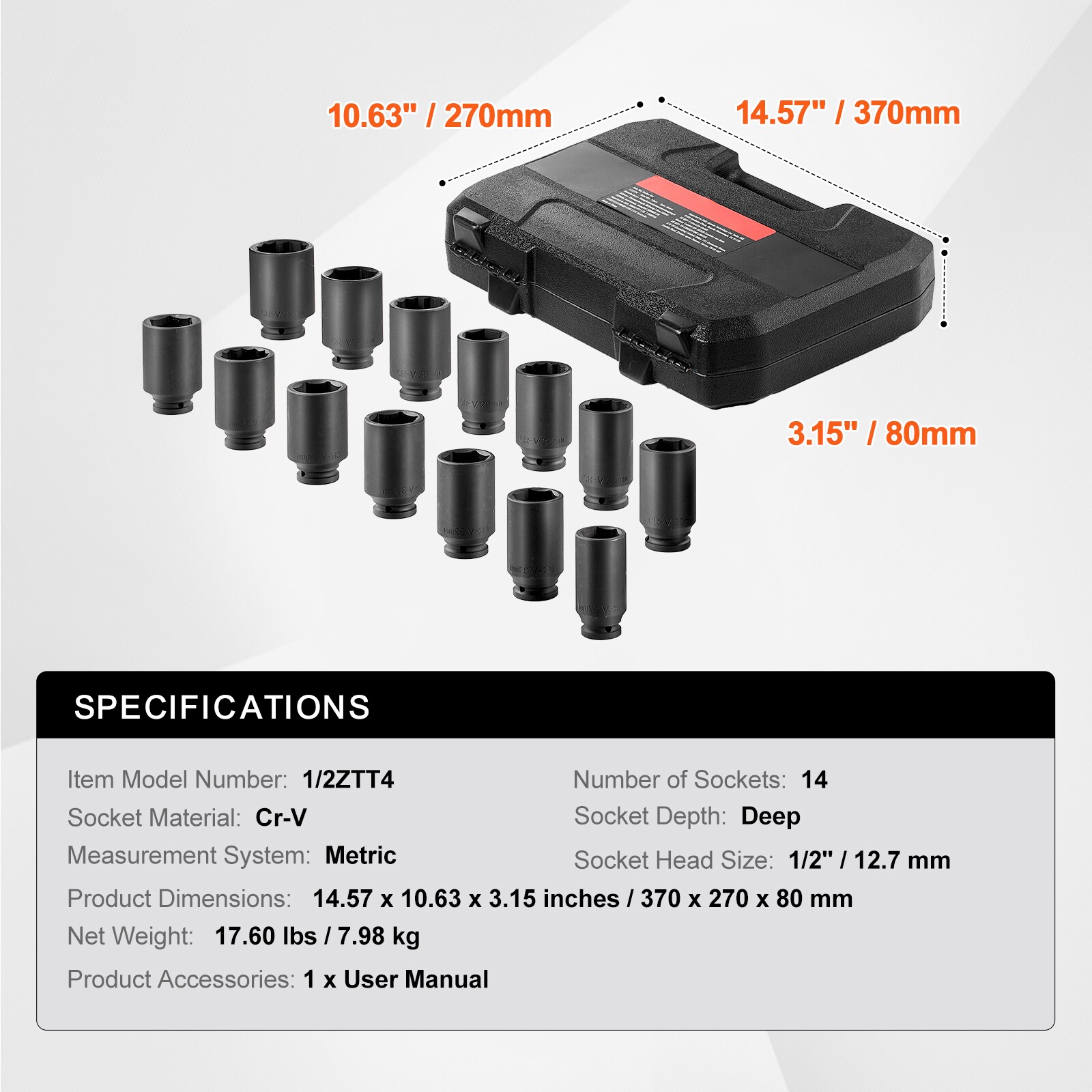 VEVOR SCZLMTTCZLM106234V0 Impact-Socket-Sets - View #7