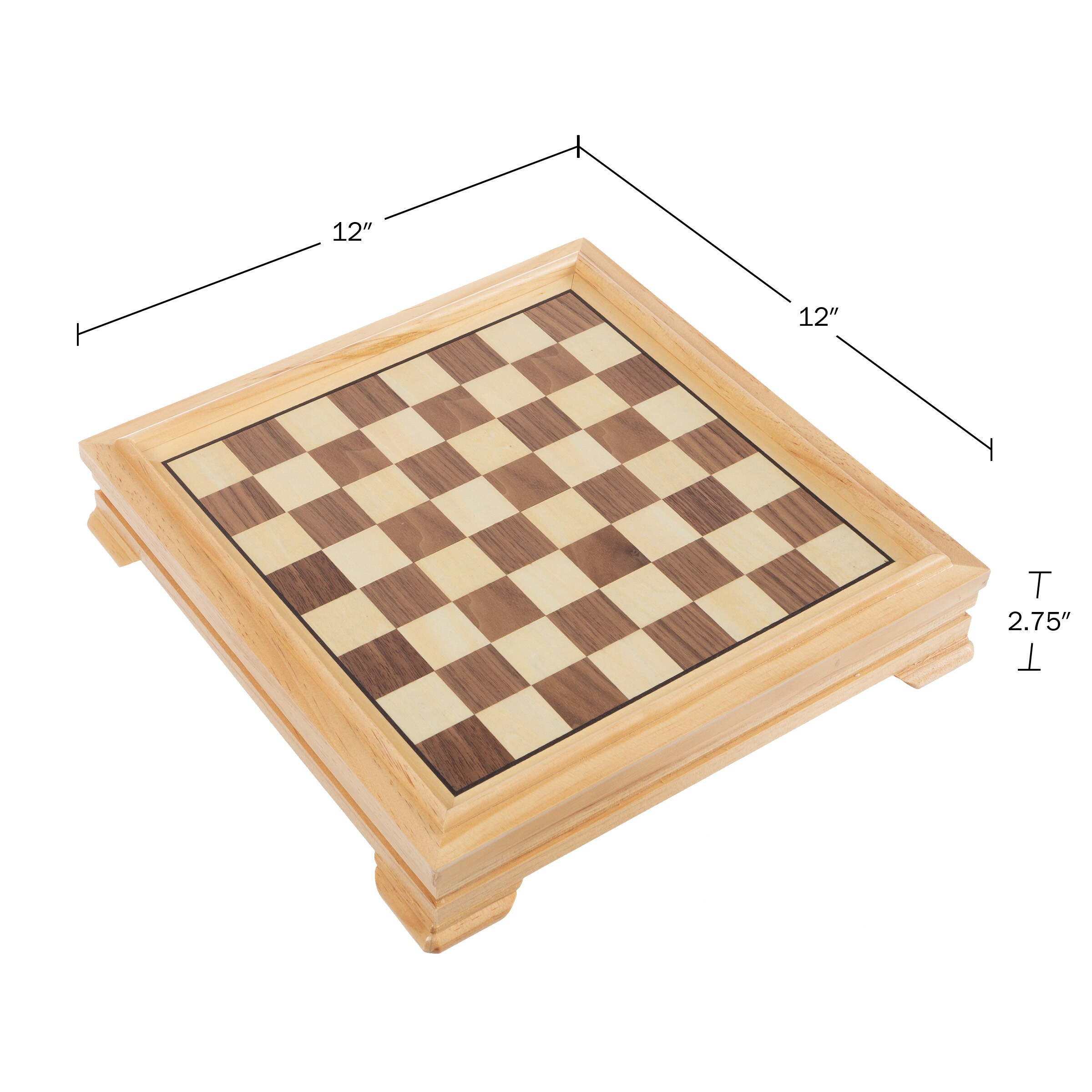 Classic Wooden Chess, Trivia & Strategy Board Games