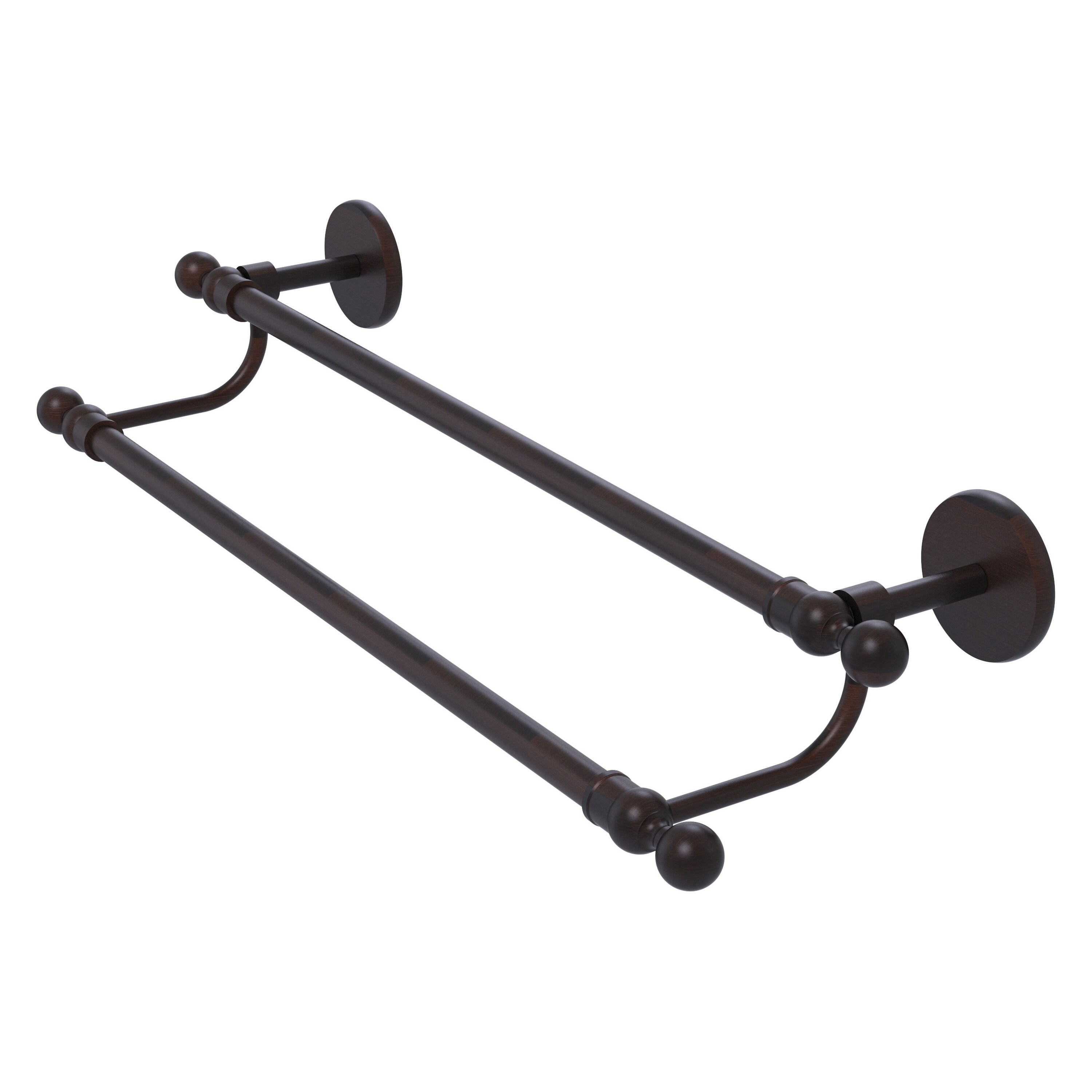 Allied Brass 1072/24-VB Skyline 24-in double Venetian Bronze Wall mount Double Towel Bar