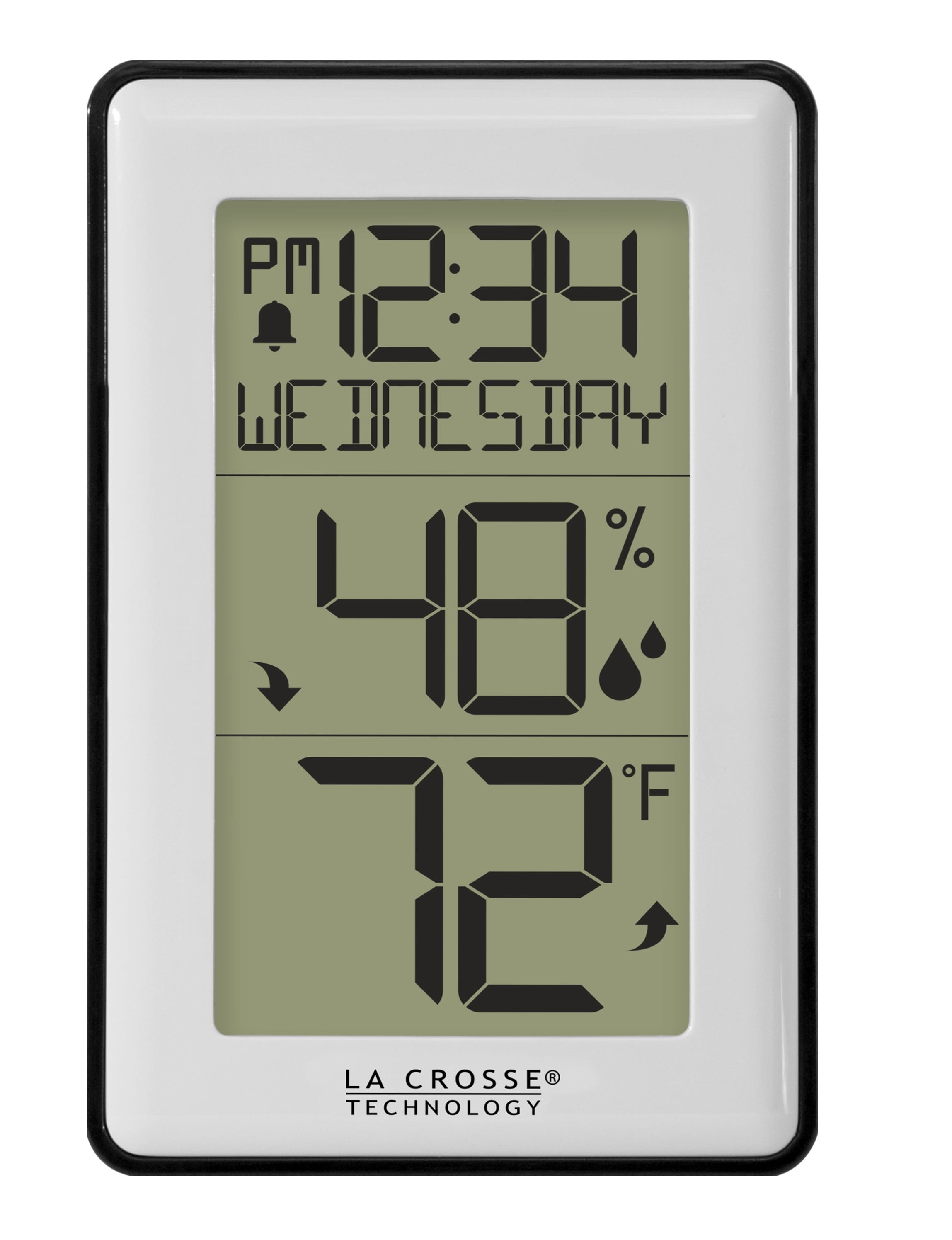 La Crosse Technology Indoor Temp and Humidity Station - Displays Temperature,  Humidity, Calendar - AAA Batteries - Digital Weather Station in the Digital  Weather Stations department at